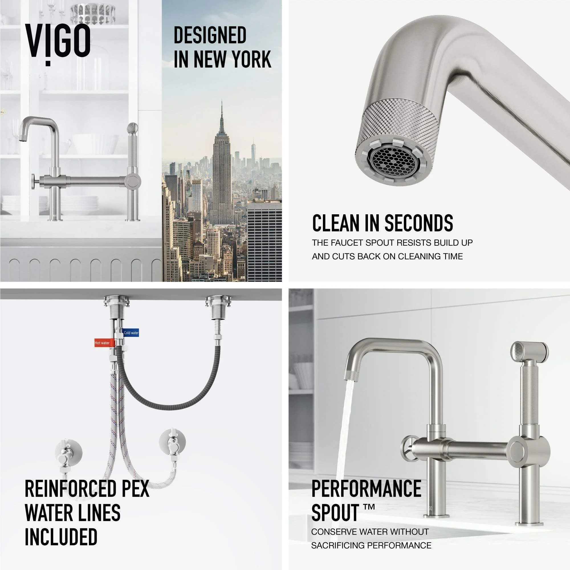 Cass Kitchen Faucet With Sprayer - Image 9