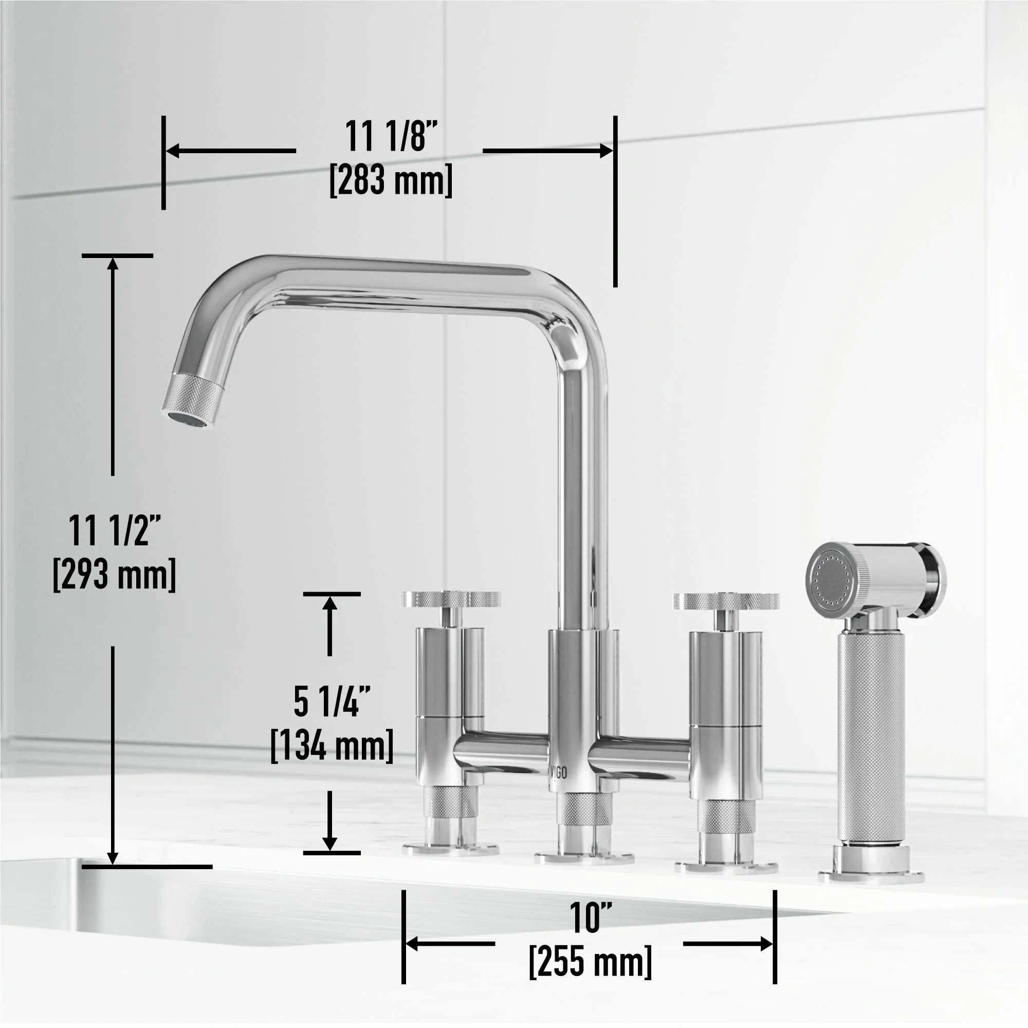 Cass Pull-Out Bridge Kitchen Faucet - Image 11