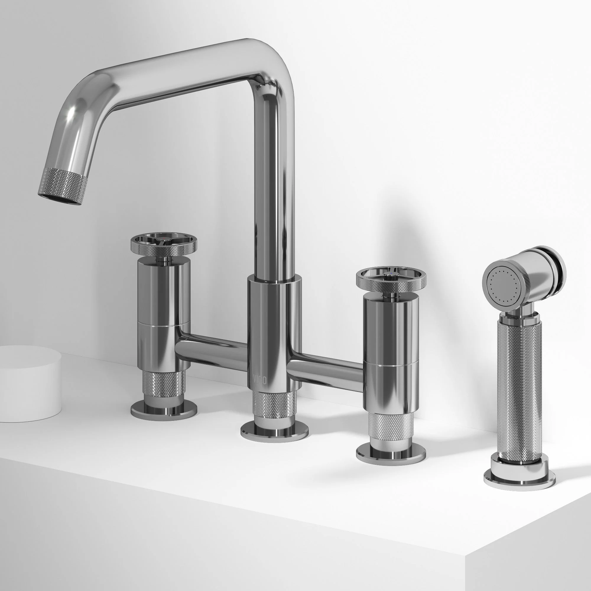 Cass Pull-Out Bridge Kitchen Faucet - Image 17