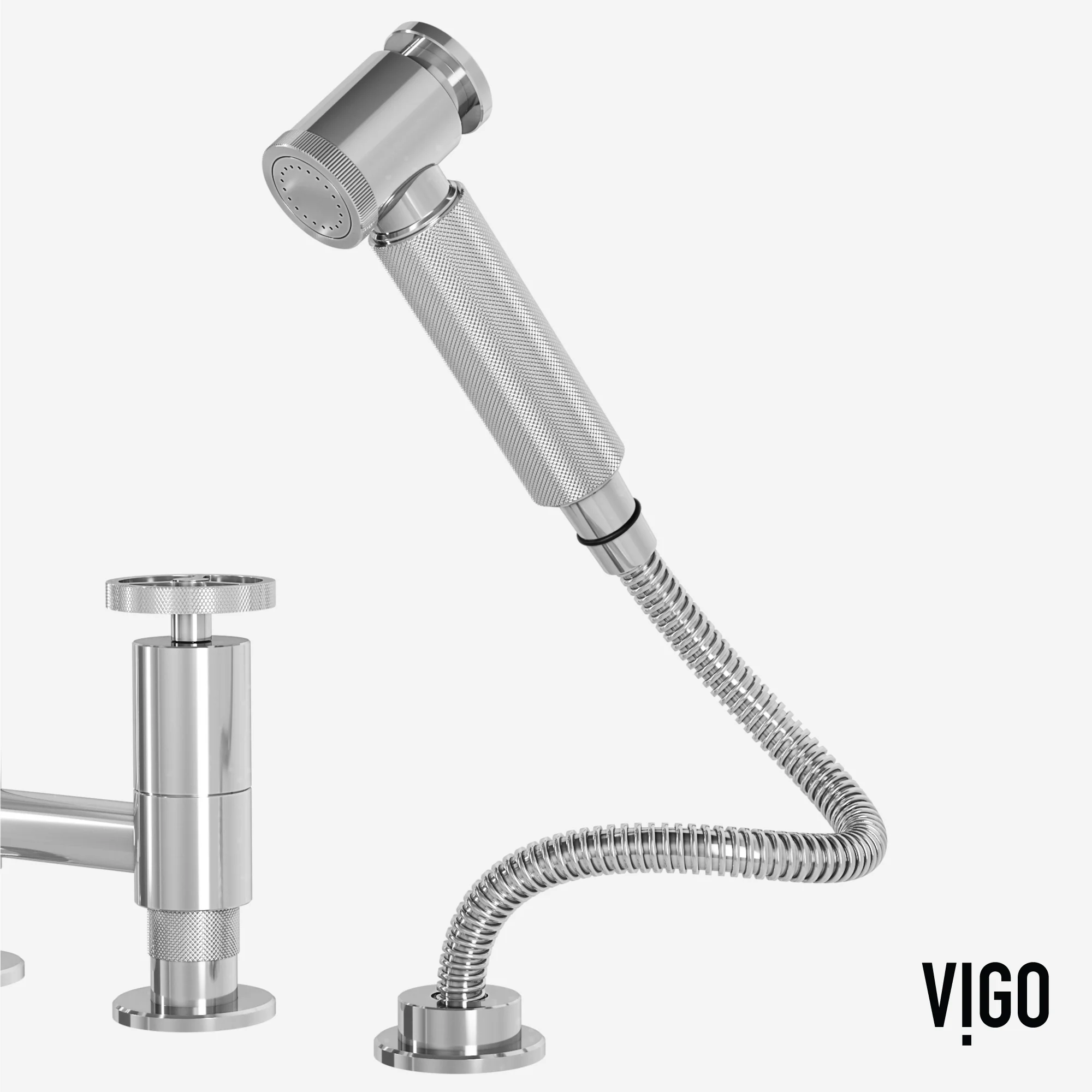 Cass Pull-Out Bridge Kitchen Faucet - Image 3