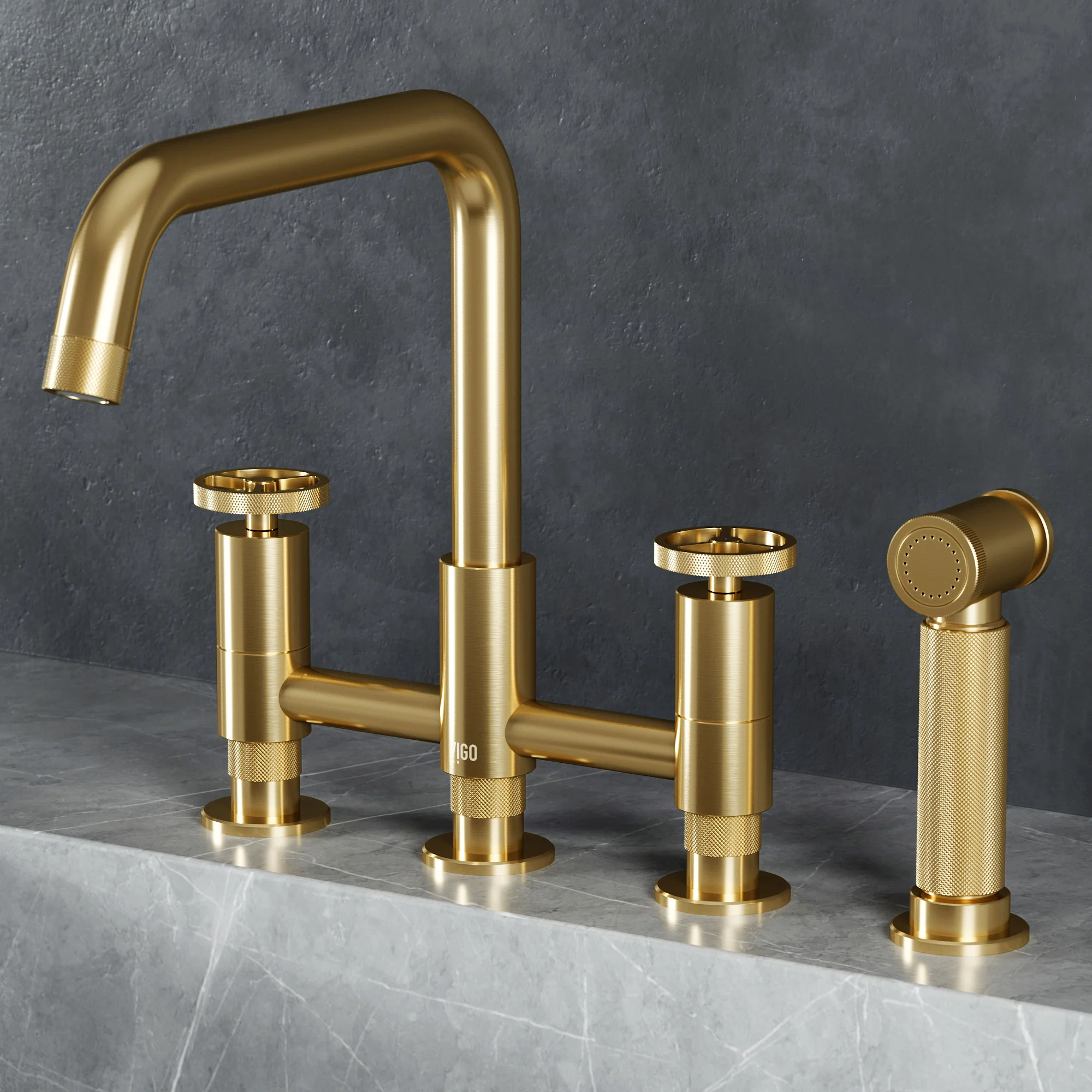 Cass Pull-Out Bridge Kitchen Faucet - Image 33