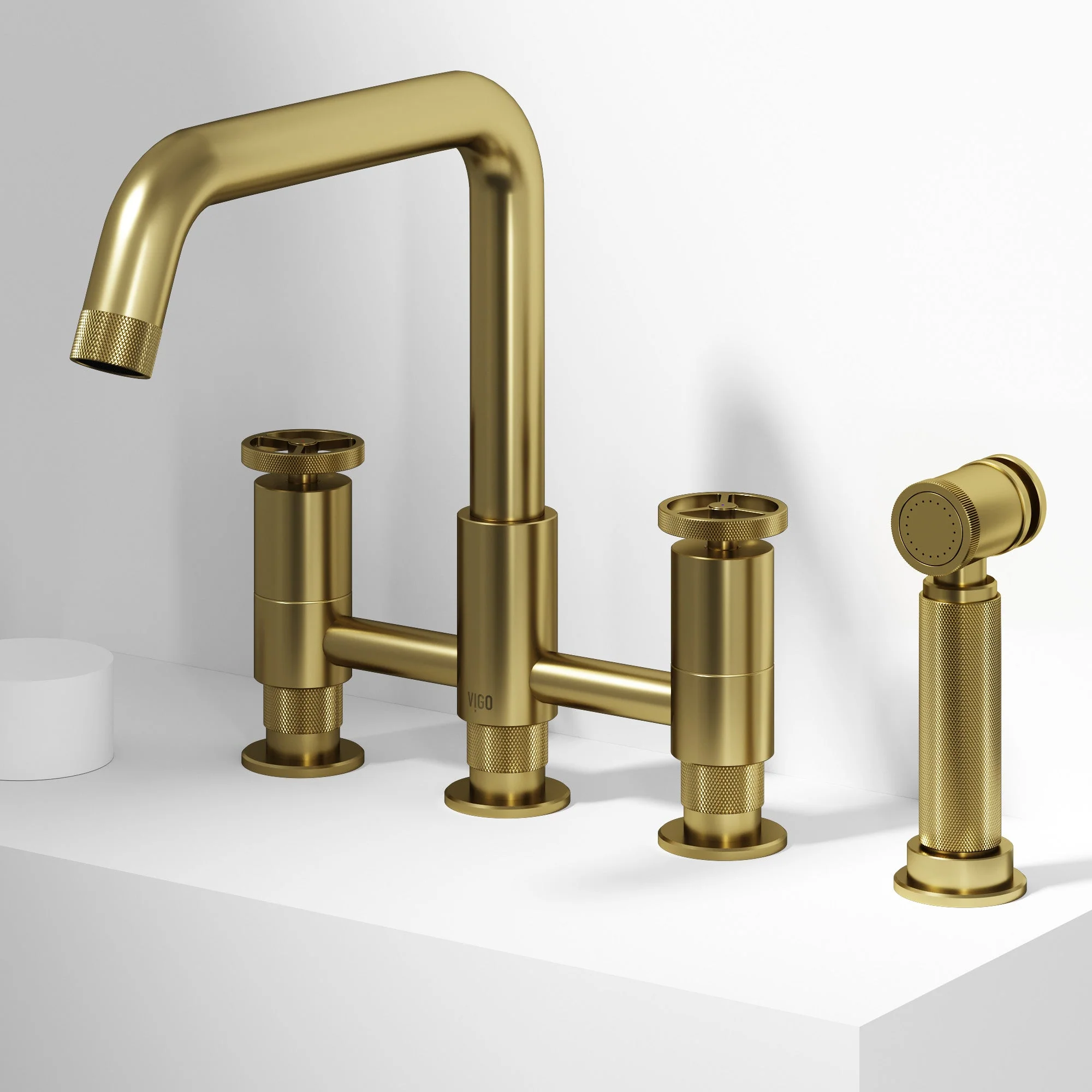 Cass Pull-Out Bridge Kitchen Faucet - Image 48