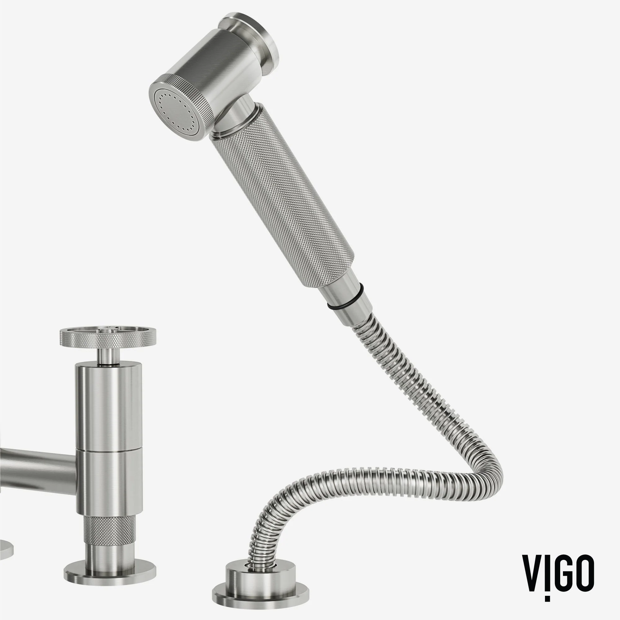 Cass Pull-Out Bridge Kitchen Faucet - Image 50