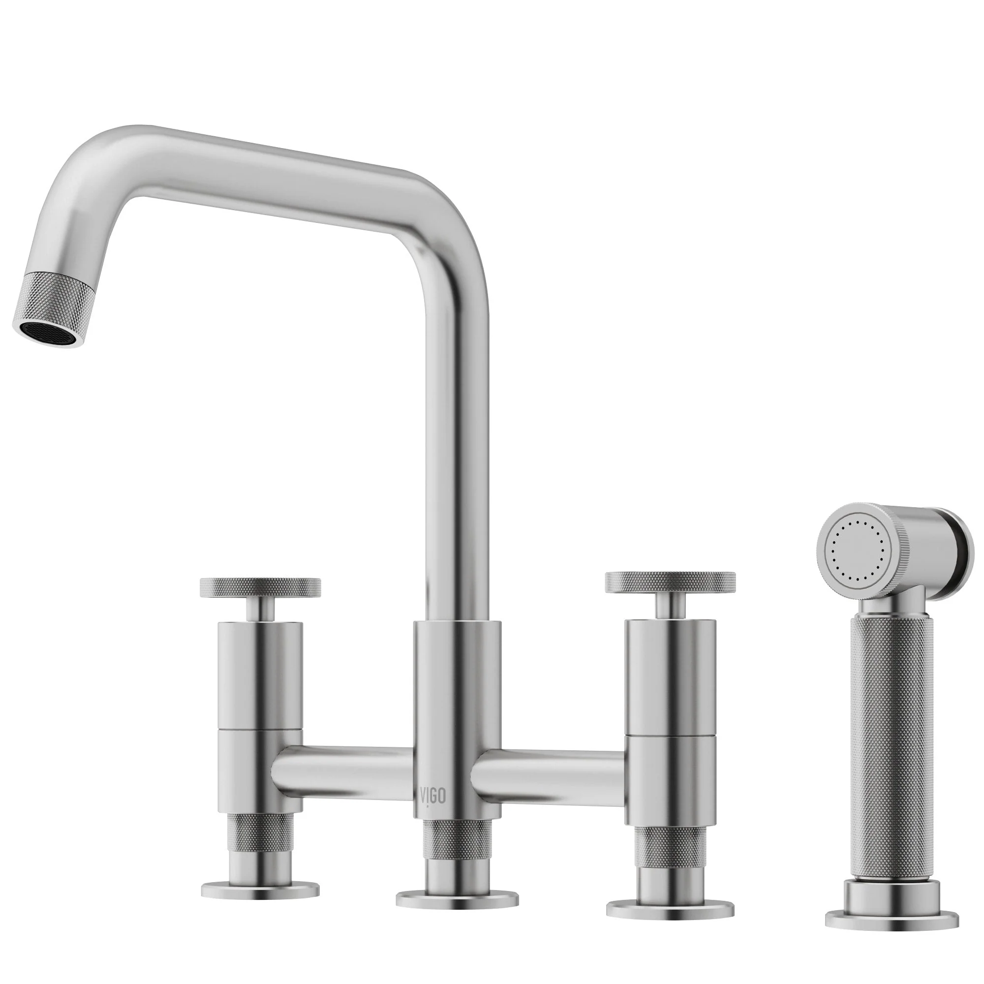 Cass Pull-Out Bridge Kitchen Faucet - Image 55