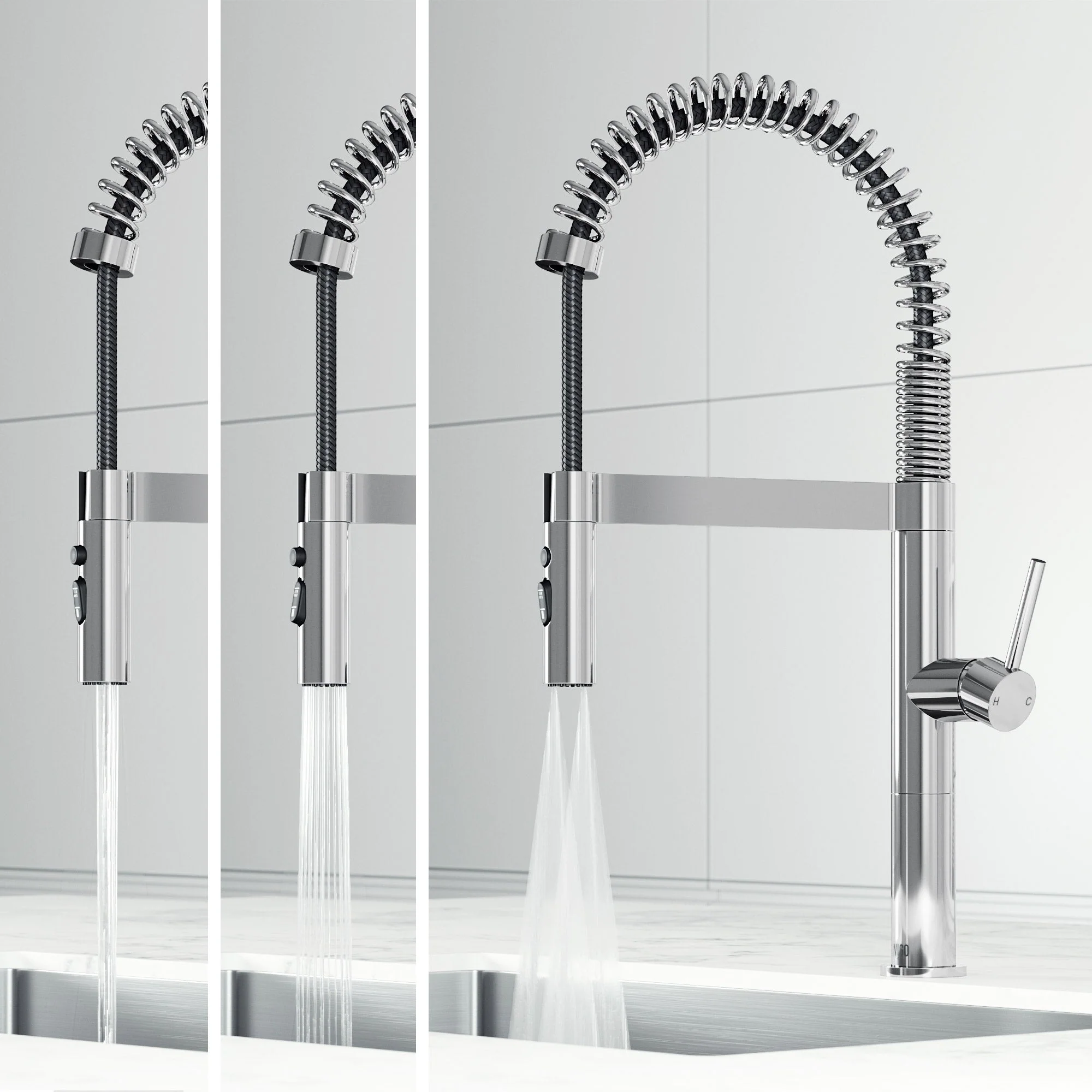 Edison Pro Pull-Down Spray Kitchen Faucet - Image 3