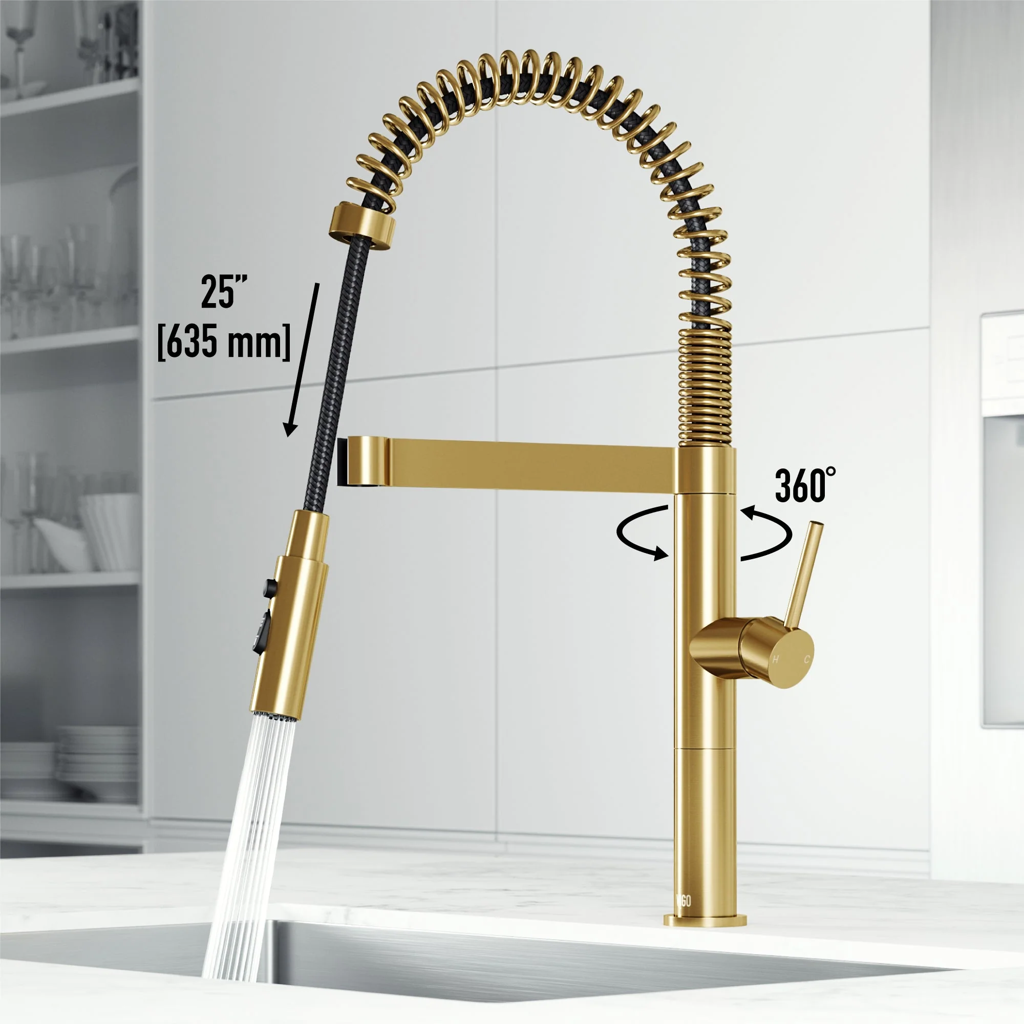 Edison Pro Pull-Down Spray Kitchen Faucet - Image 35