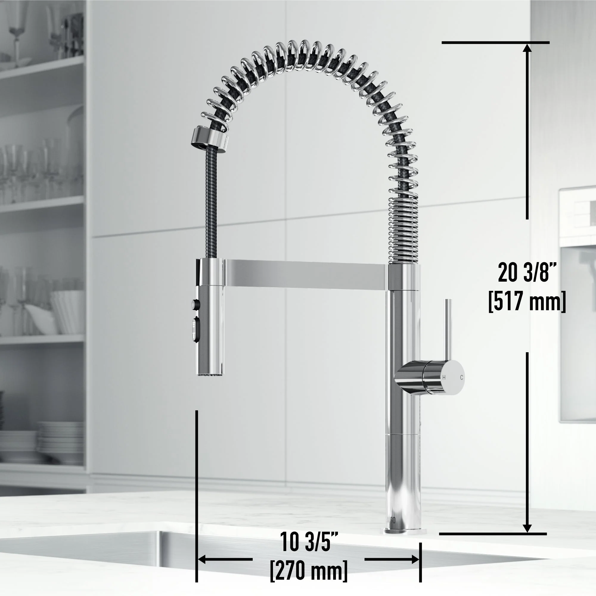 Edison Pro Pull-Down Spray Kitchen Faucet - Image 4