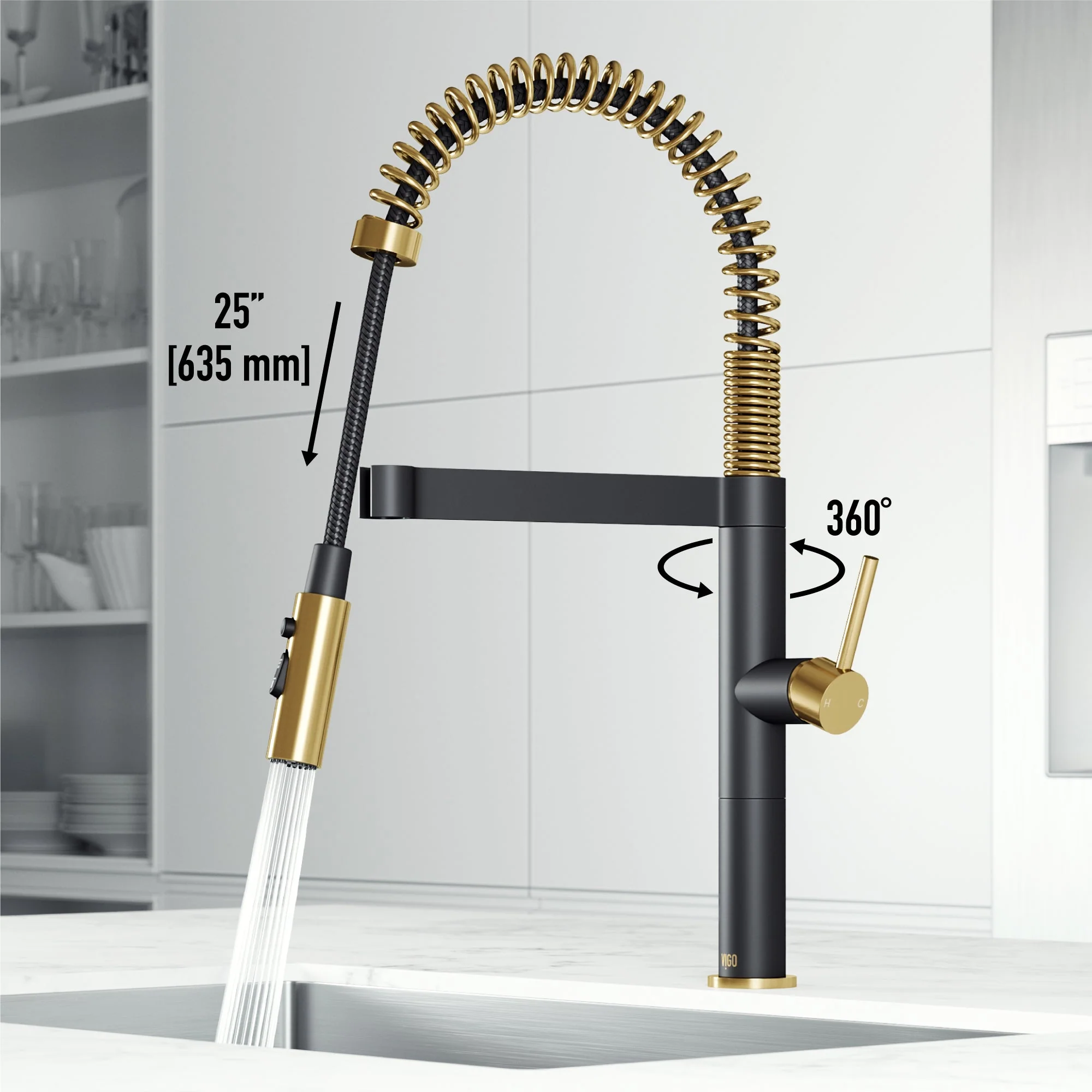 Edison Pro Pull-Down Spray Kitchen Faucet - Image 50