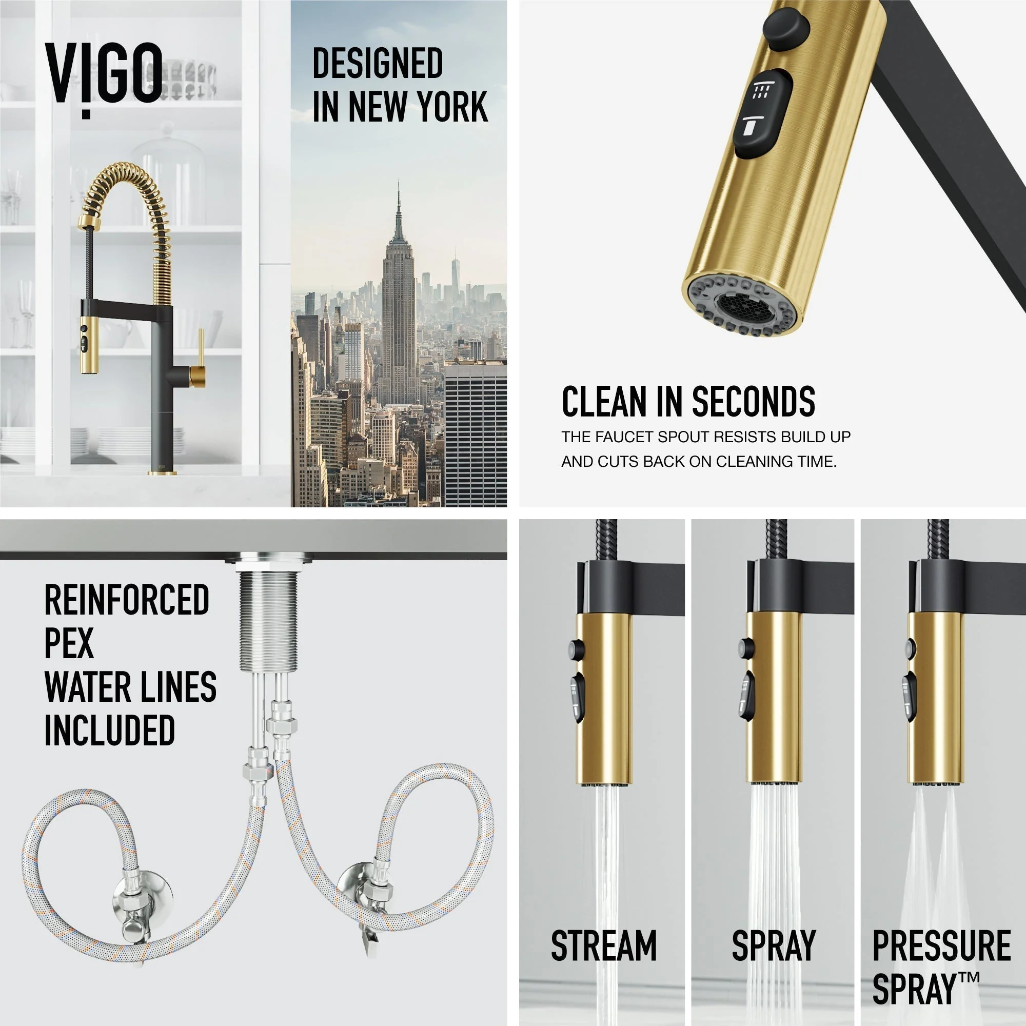 Edison Pro Pull-Down Spray Kitchen Faucet - Image 51