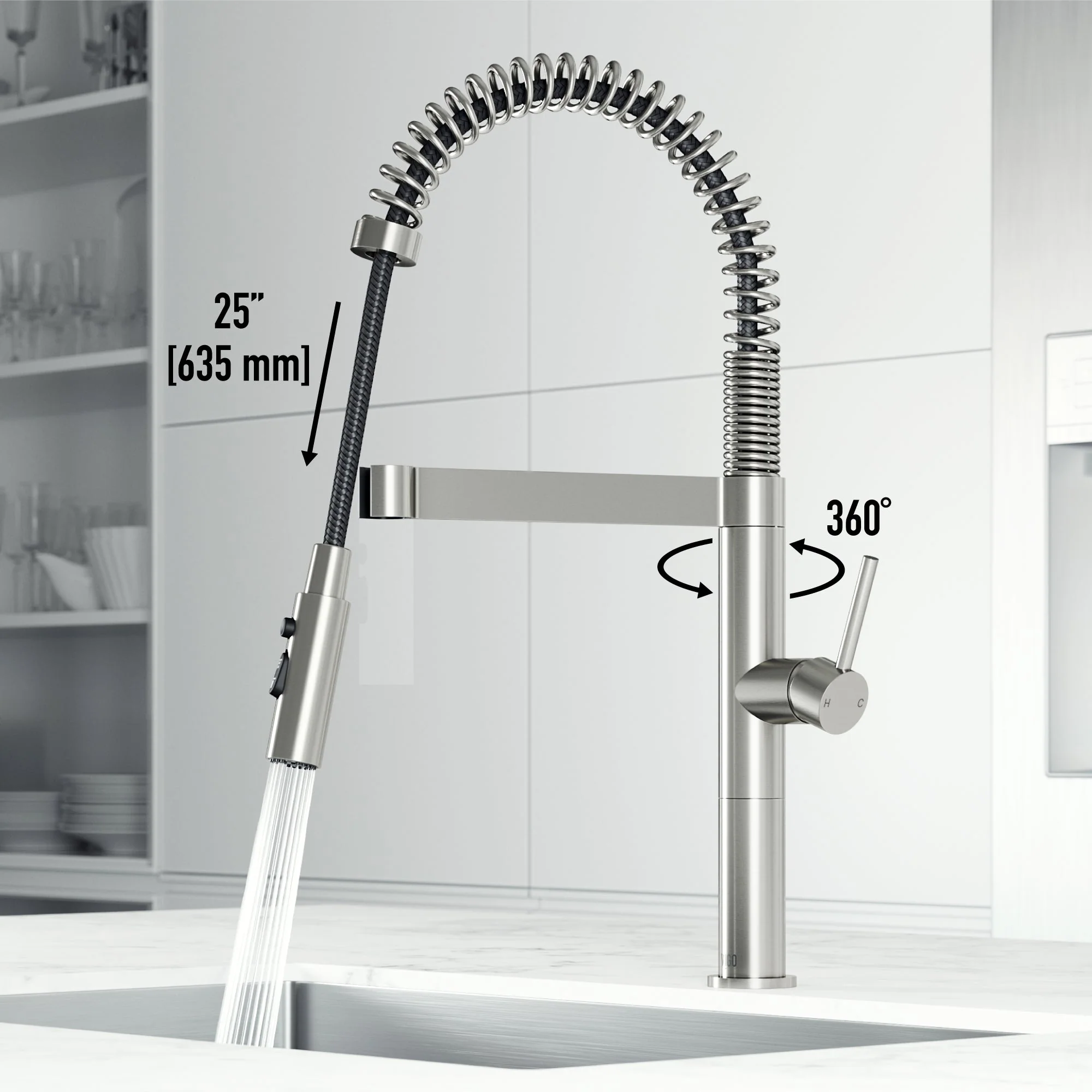 Edison Pro Pull-Down Spray Kitchen Faucet - Image 65