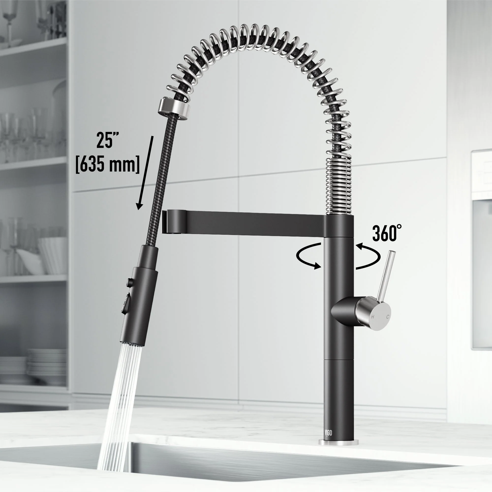 Edison Pro Pull-Down Spray Kitchen Faucet - Image 80