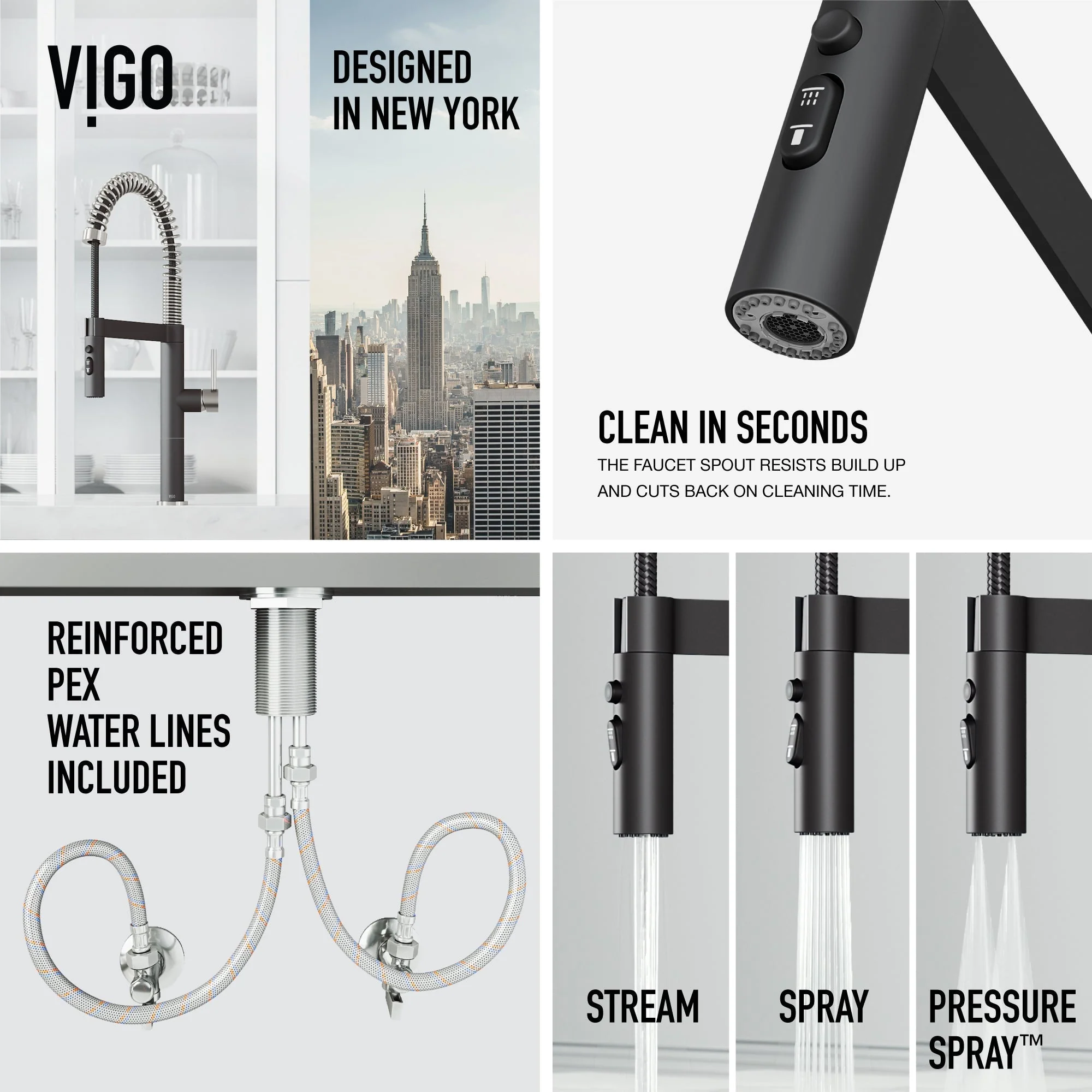 Edison Pro Pull-Down Spray Kitchen Faucet - Image 81