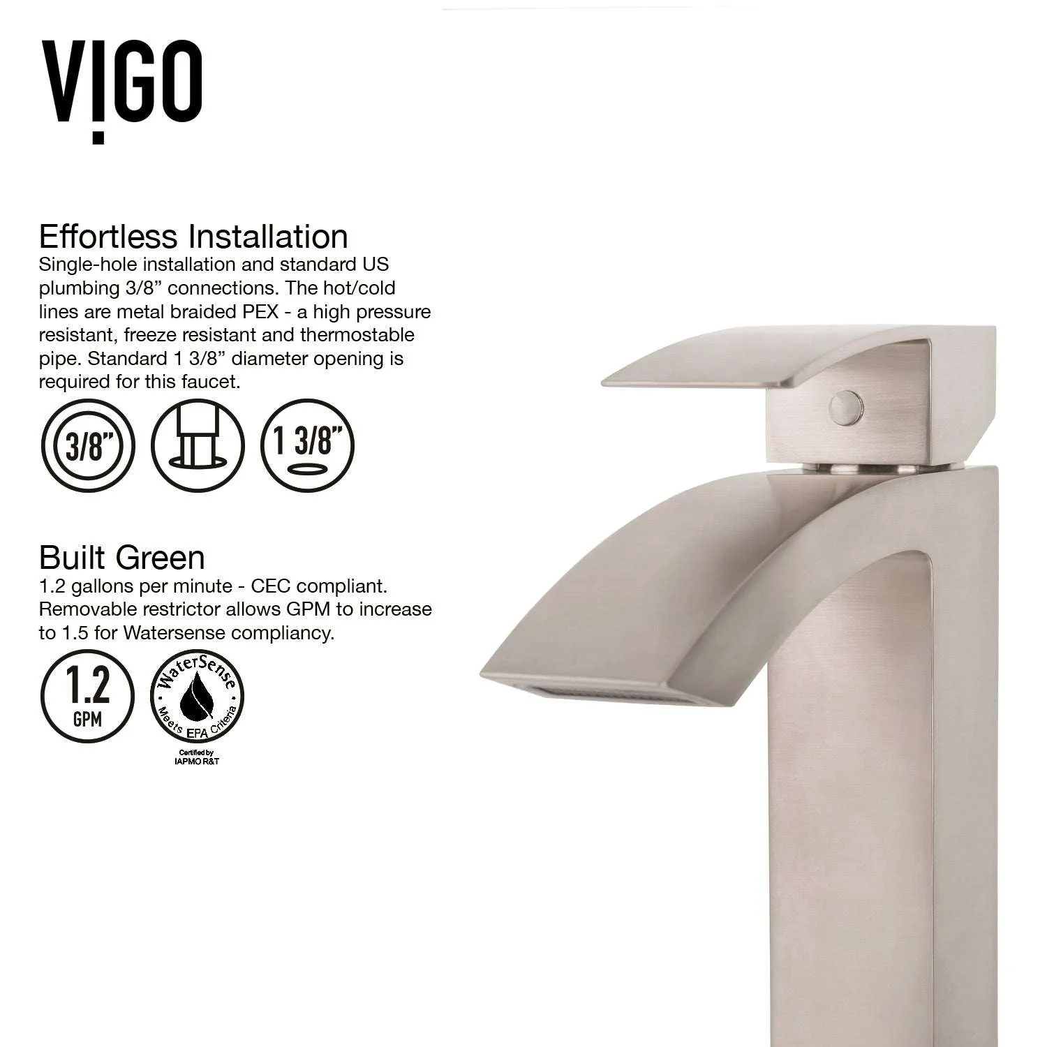 Duris Single Handle Single-Hole Bathroom Vessel Faucet - Image 30