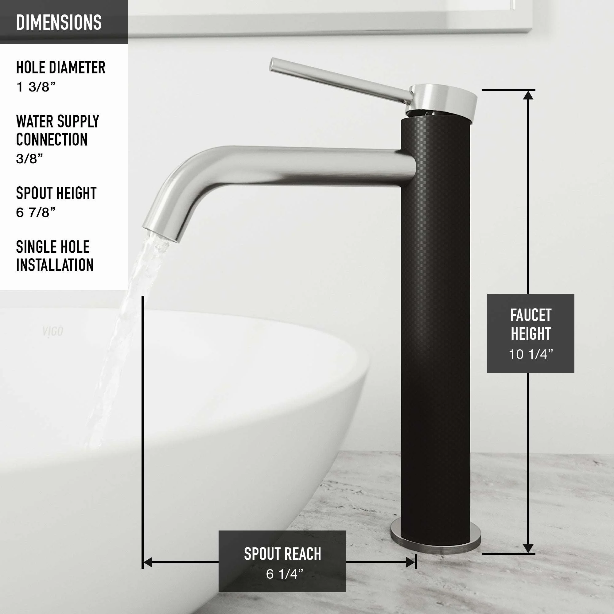 Madison Vessel Sink Faucet - Image 12