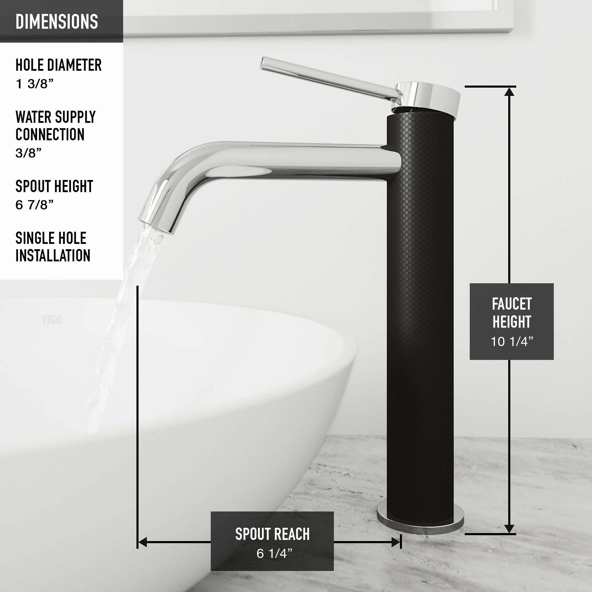 Madison Vessel Sink Faucet - Image 21
