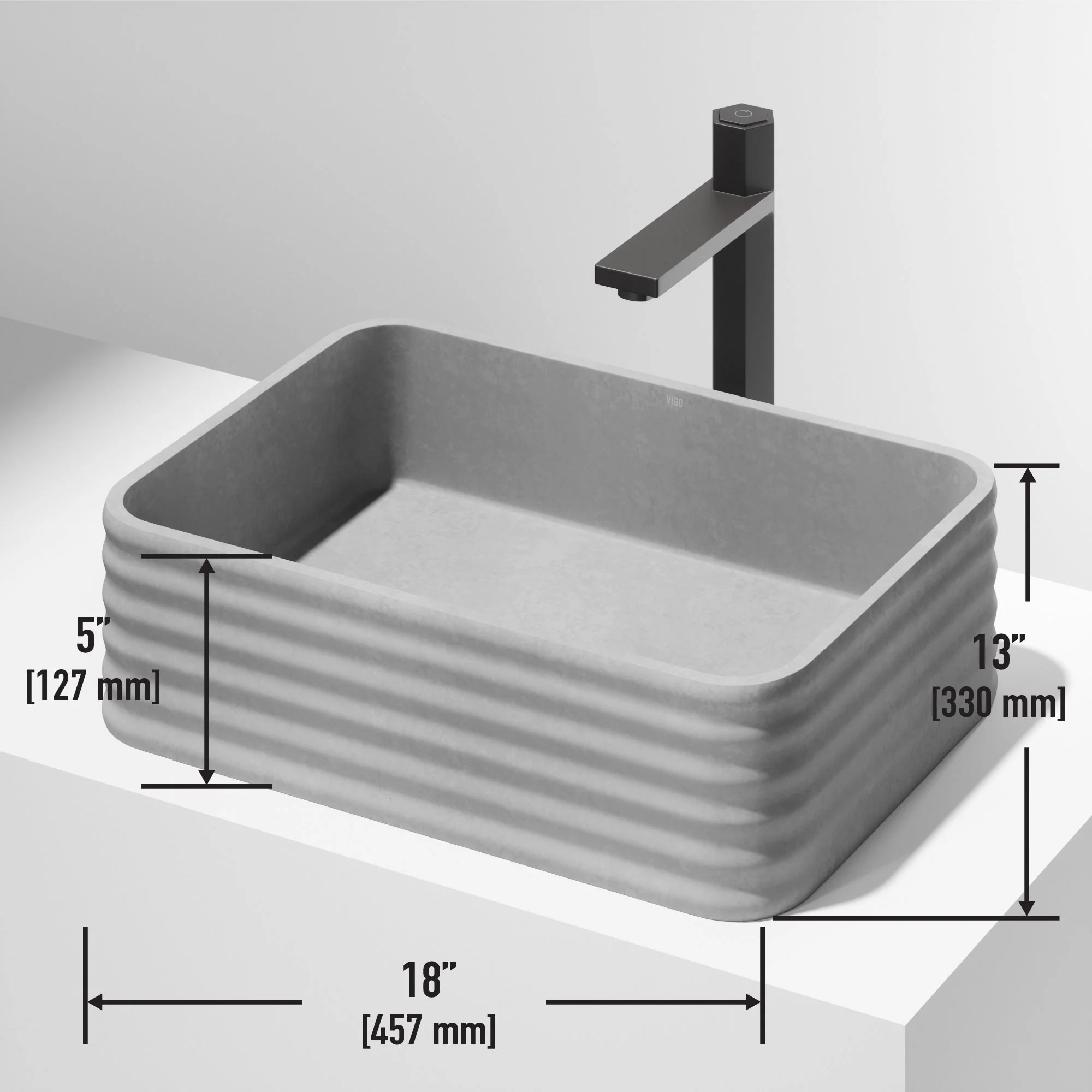 Cadman Concreto Stone™ Vessel Sink - Image 15