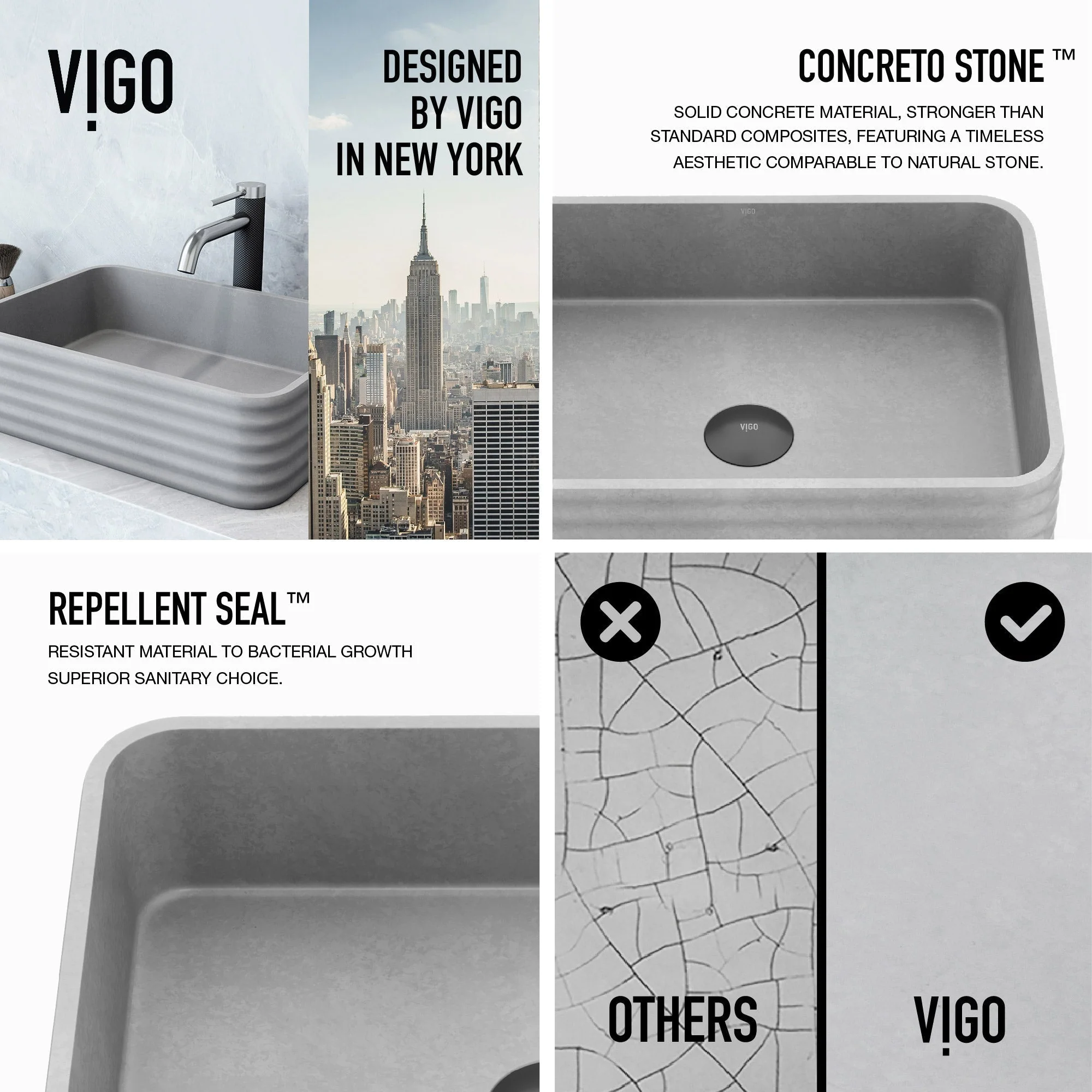 Cadman Concreto Stone™ Vessel Sink - Image 18
