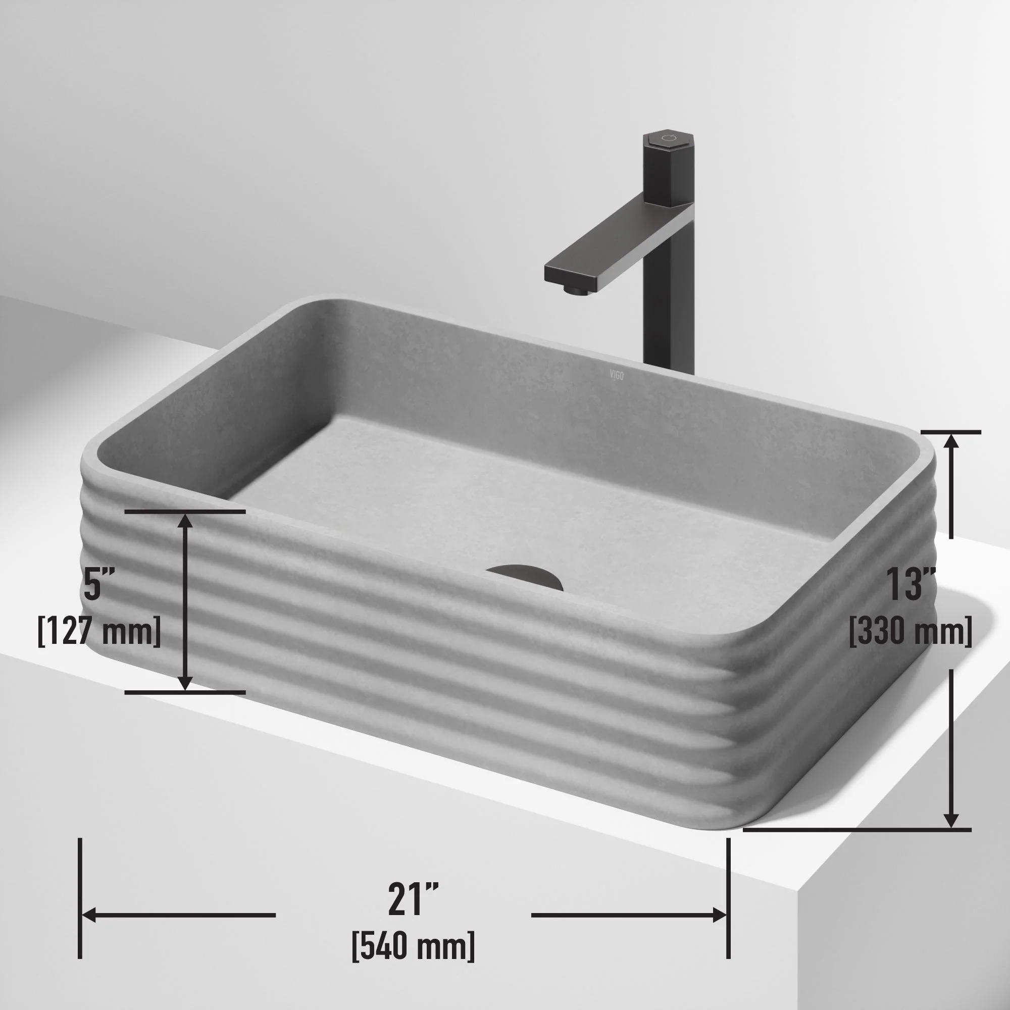 Cadman Concreto Stone™ Vessel Sink - Image 4