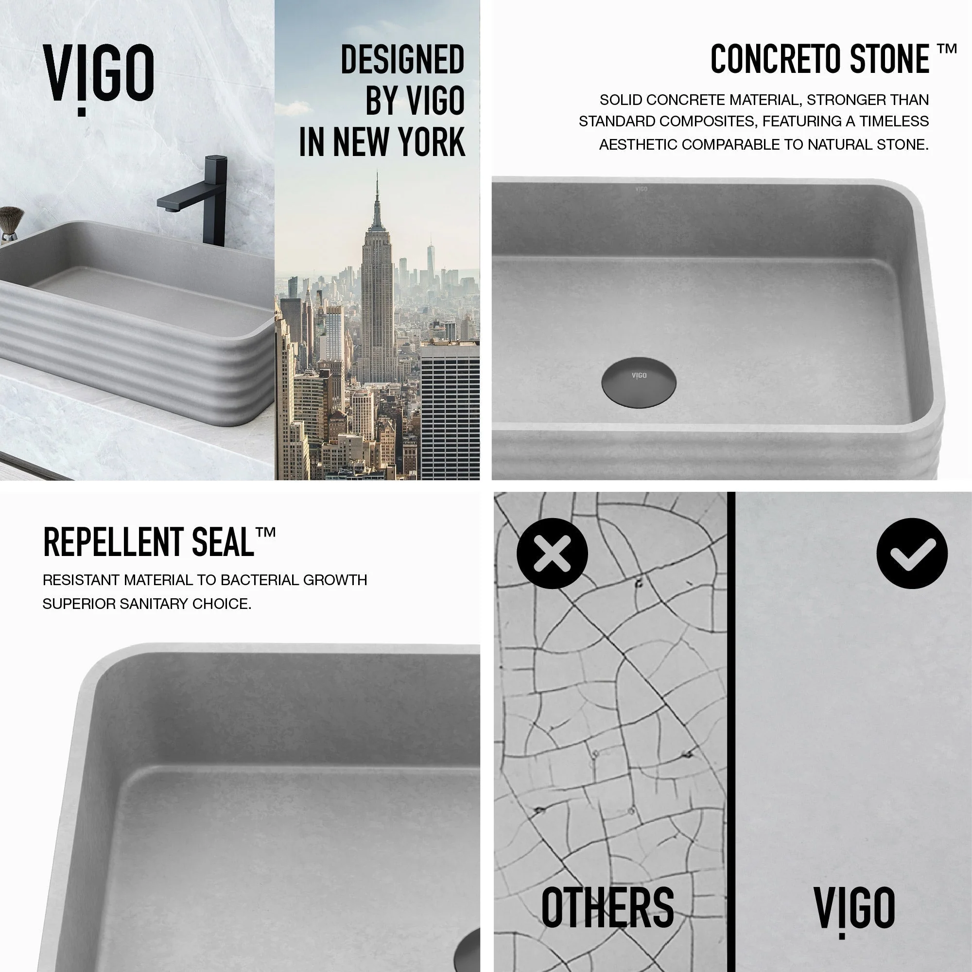 Cadman Concreto Stone™ Vessel Sink - Image 7