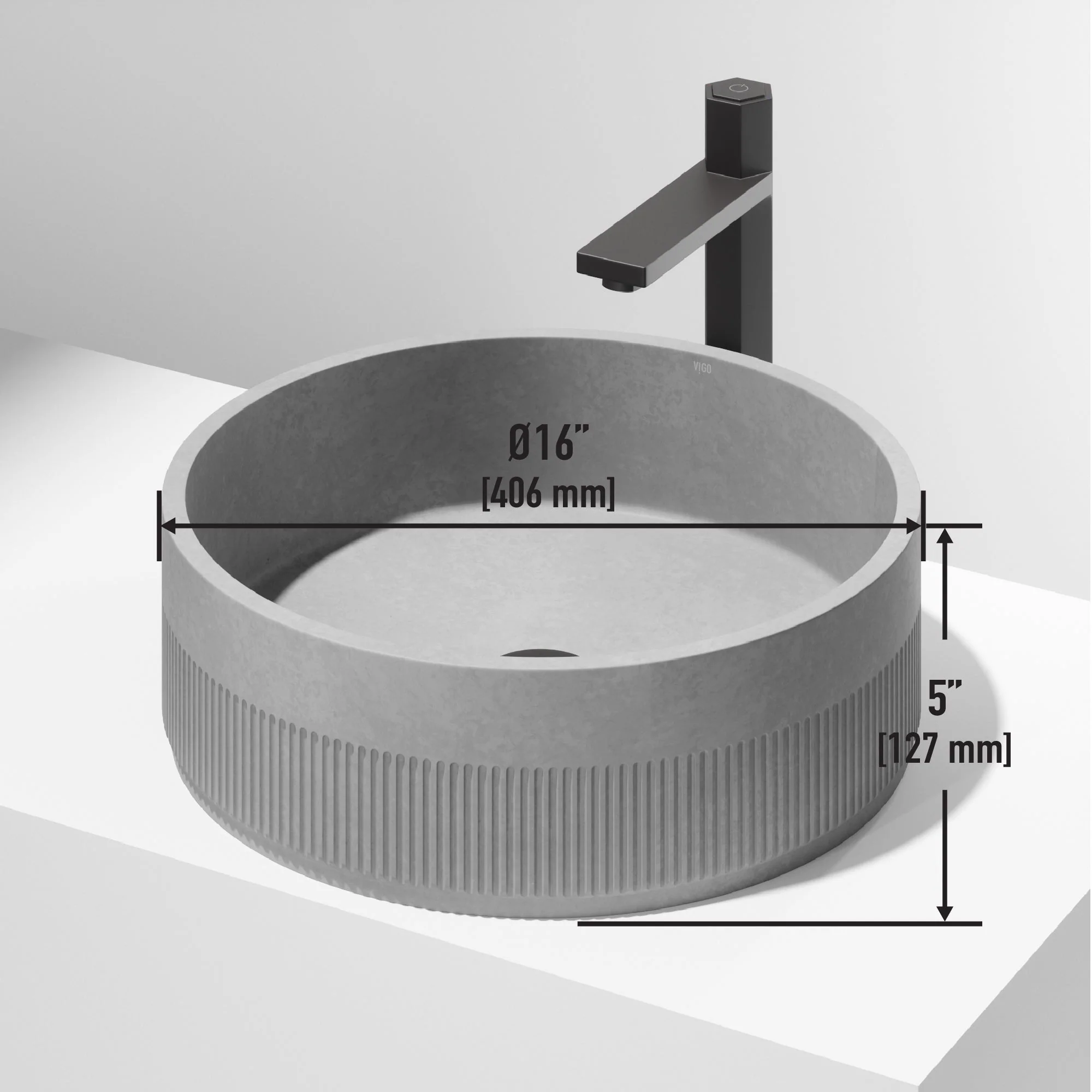 Cypress Concreto™ Stone Vessel Sink - Image 4