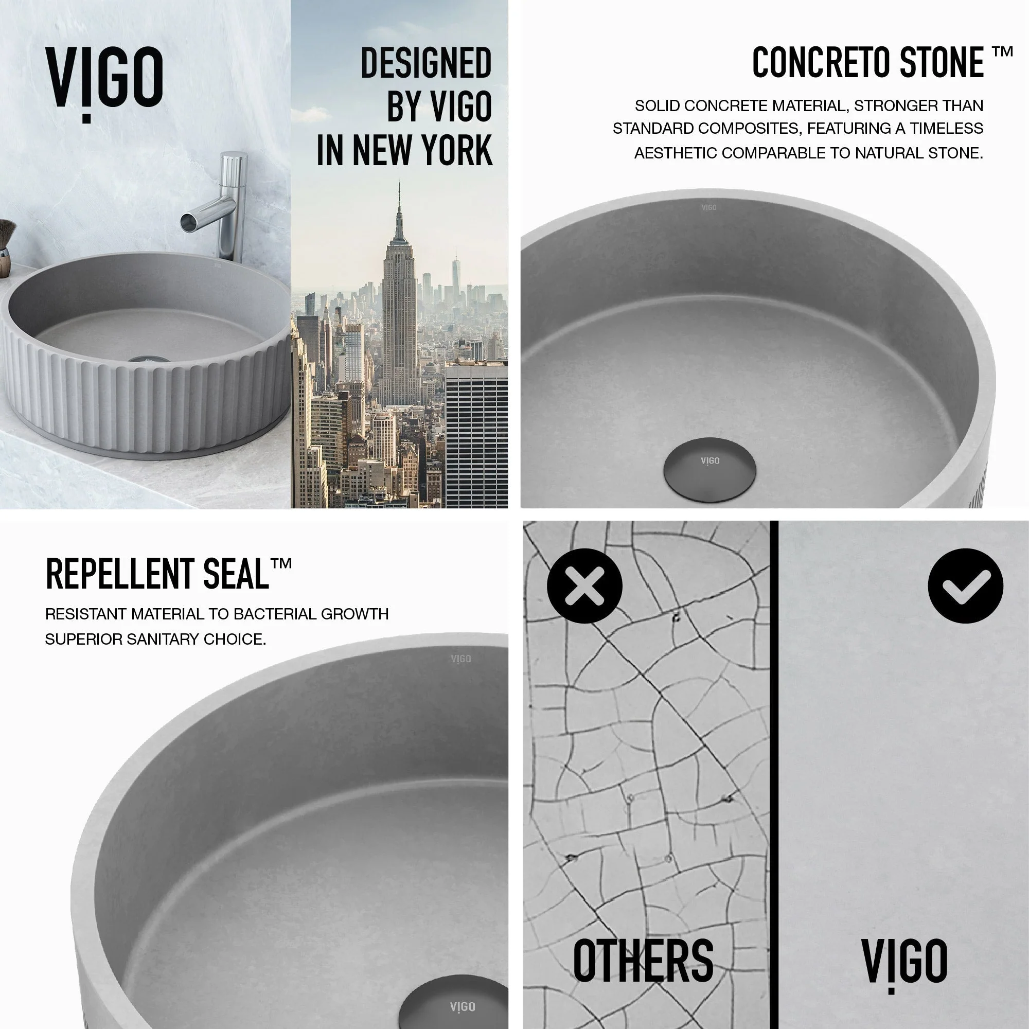 Cypress Concreto™ Stone Vessel Sink - Image 7
