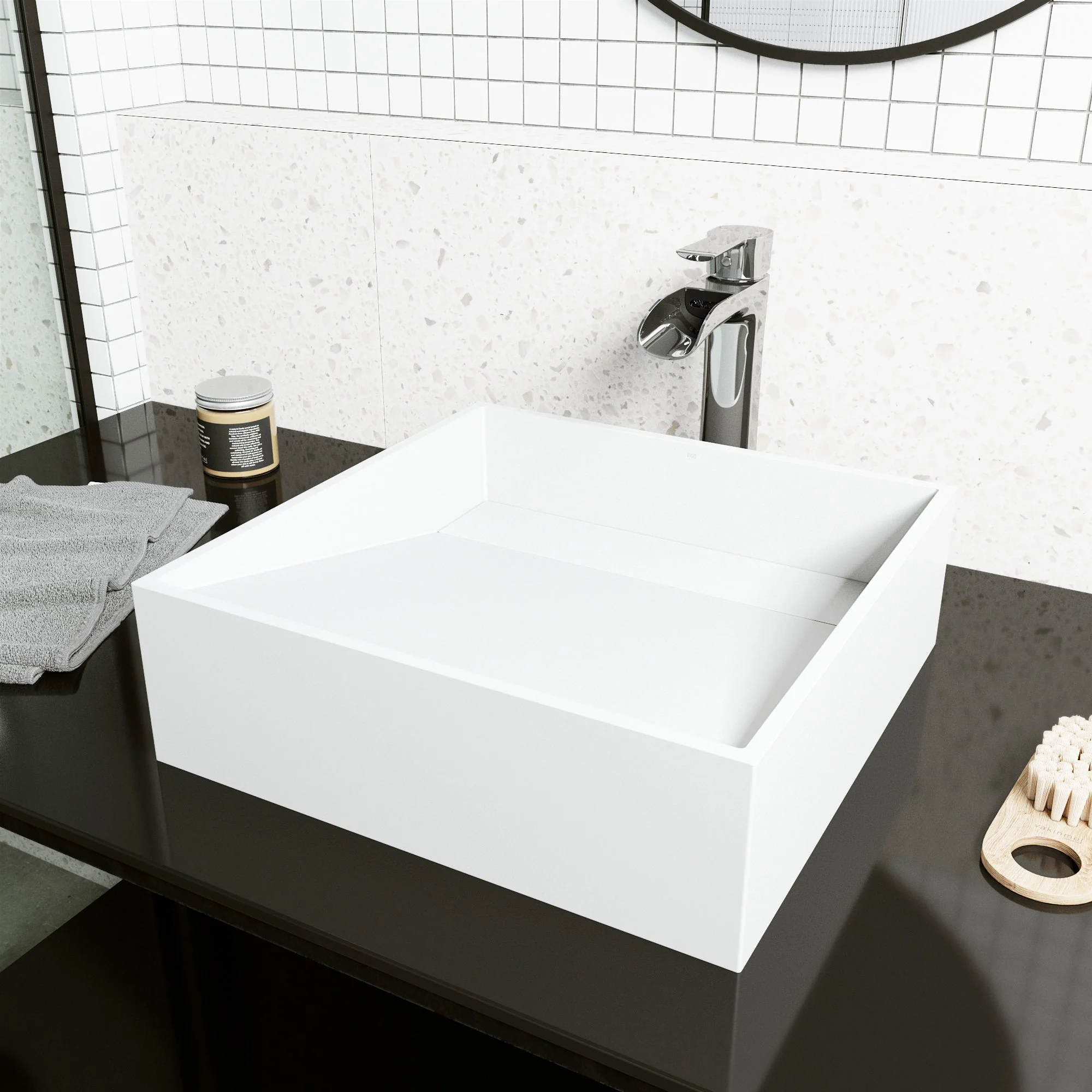Starr Matte Stone™ Vessel Bathroom Sink - Image 11