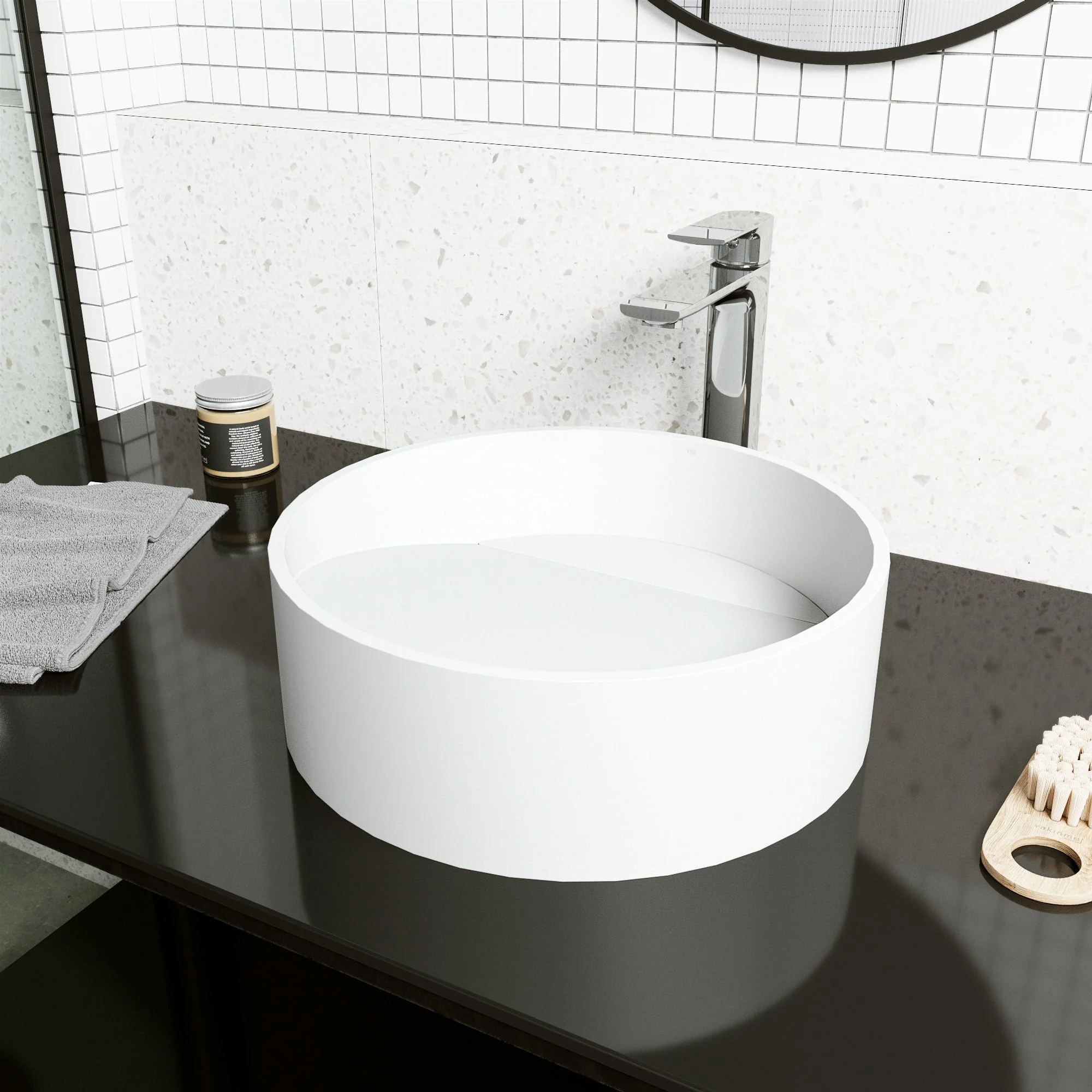 Starr Matte Stone™ Vessel Bathroom Sink - Image 3