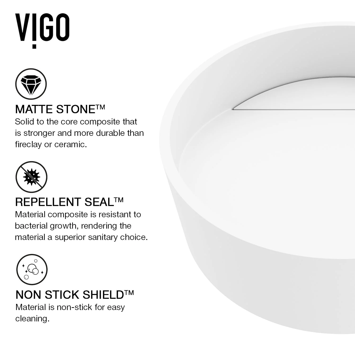 Starr Matte Stone™ Vessel Bathroom Sink - Image 6