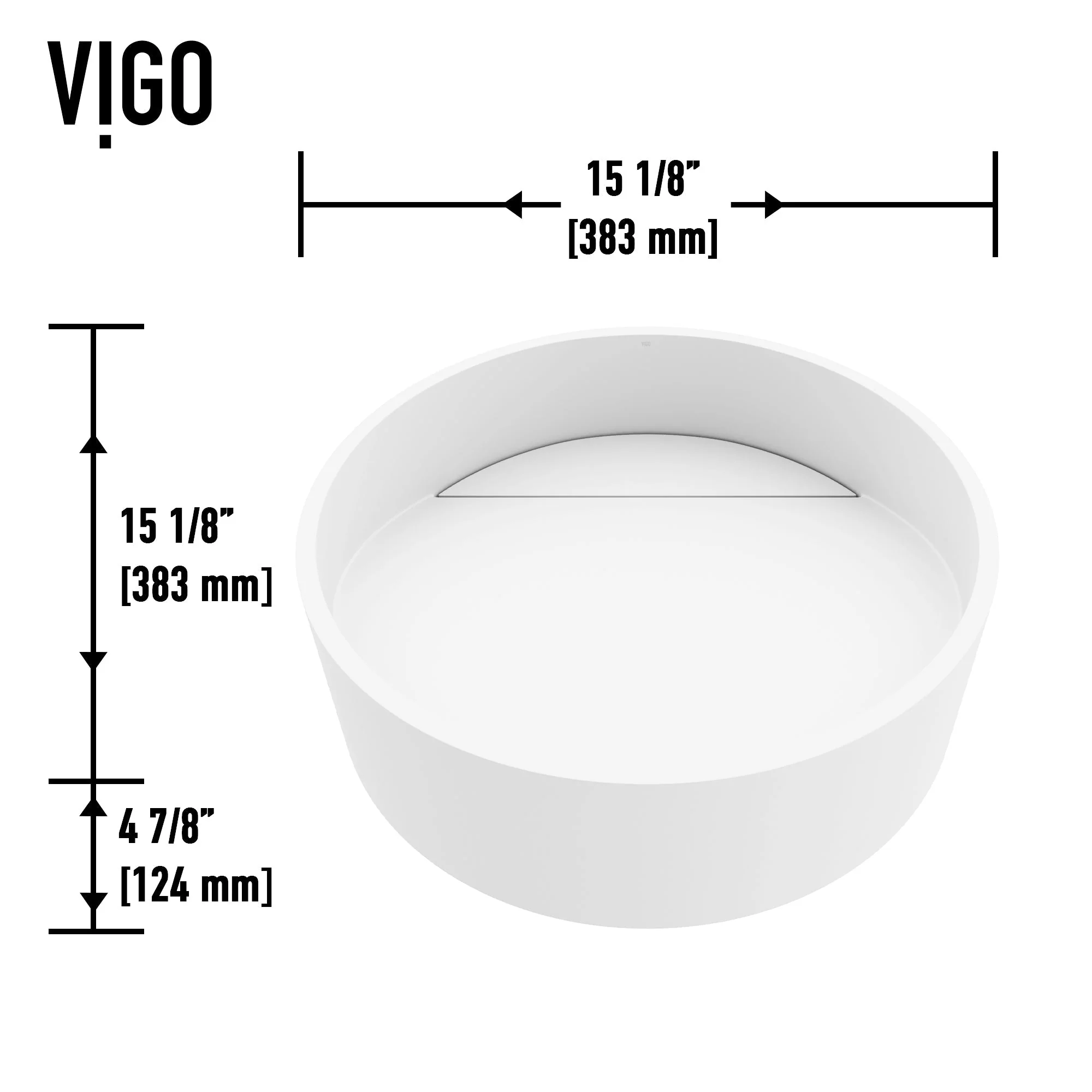 Starr Matte Stone™ Vessel Bathroom Sink - Image 8
