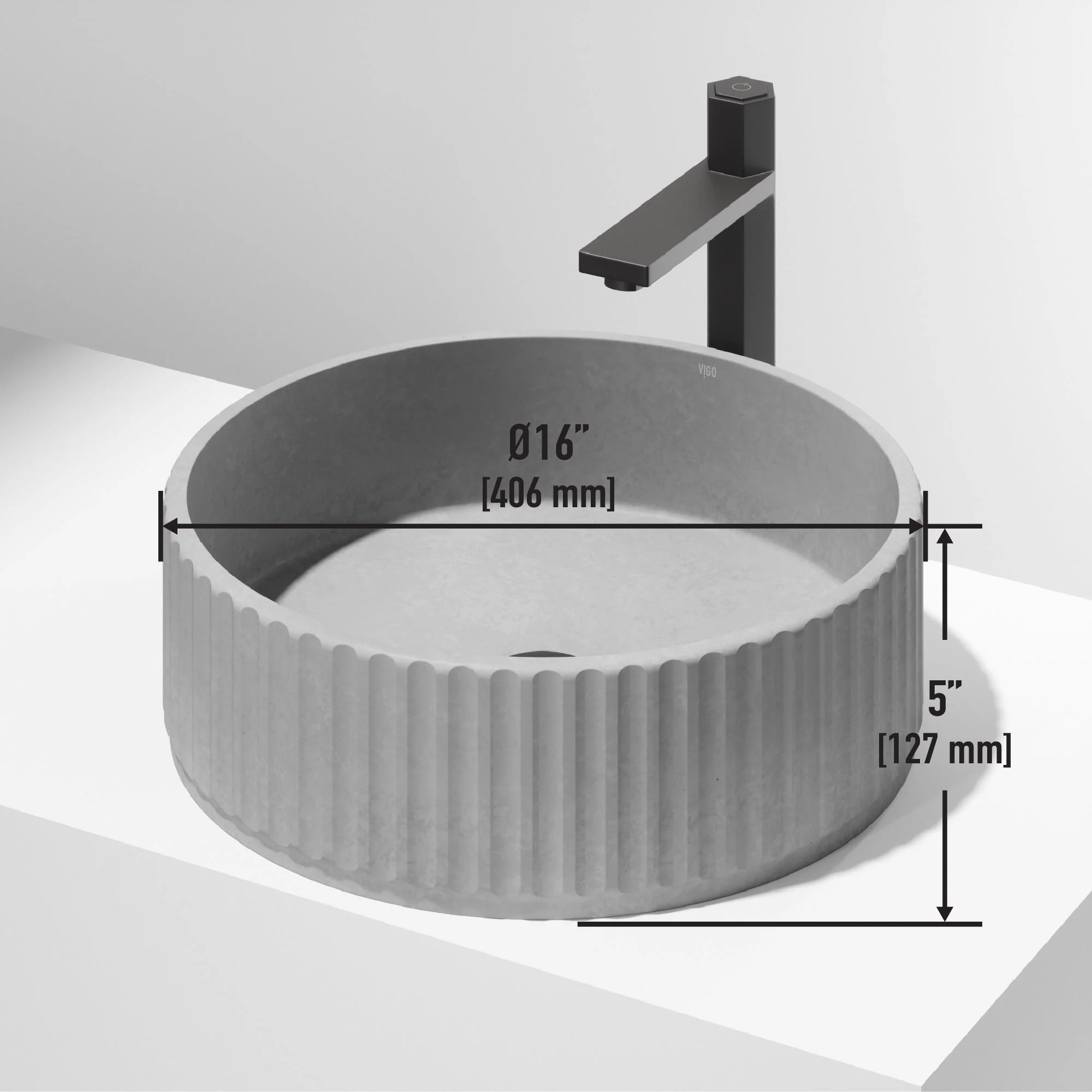 Windsor Concreto Stone™ Vessel Sink - Image 4