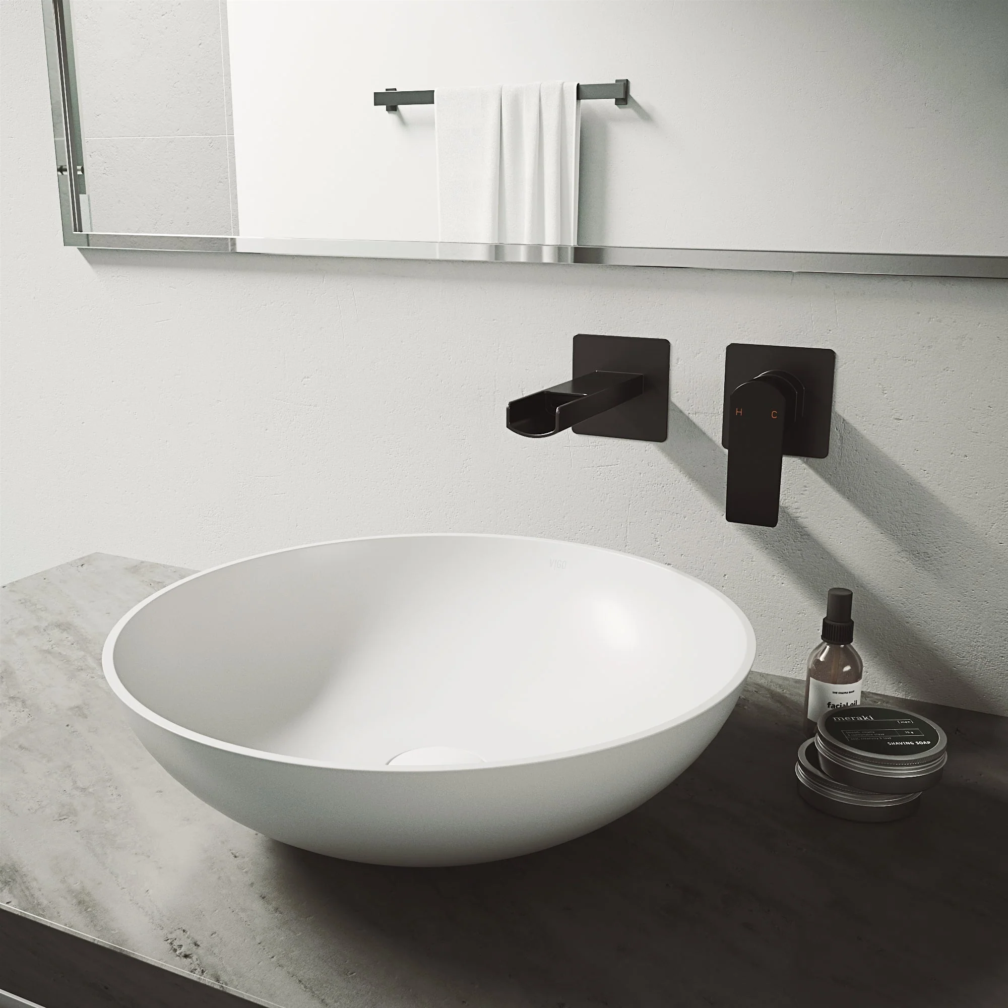 Giovanni Lotus Matte Stone™ Vessel Bathroom Sink - Image 6