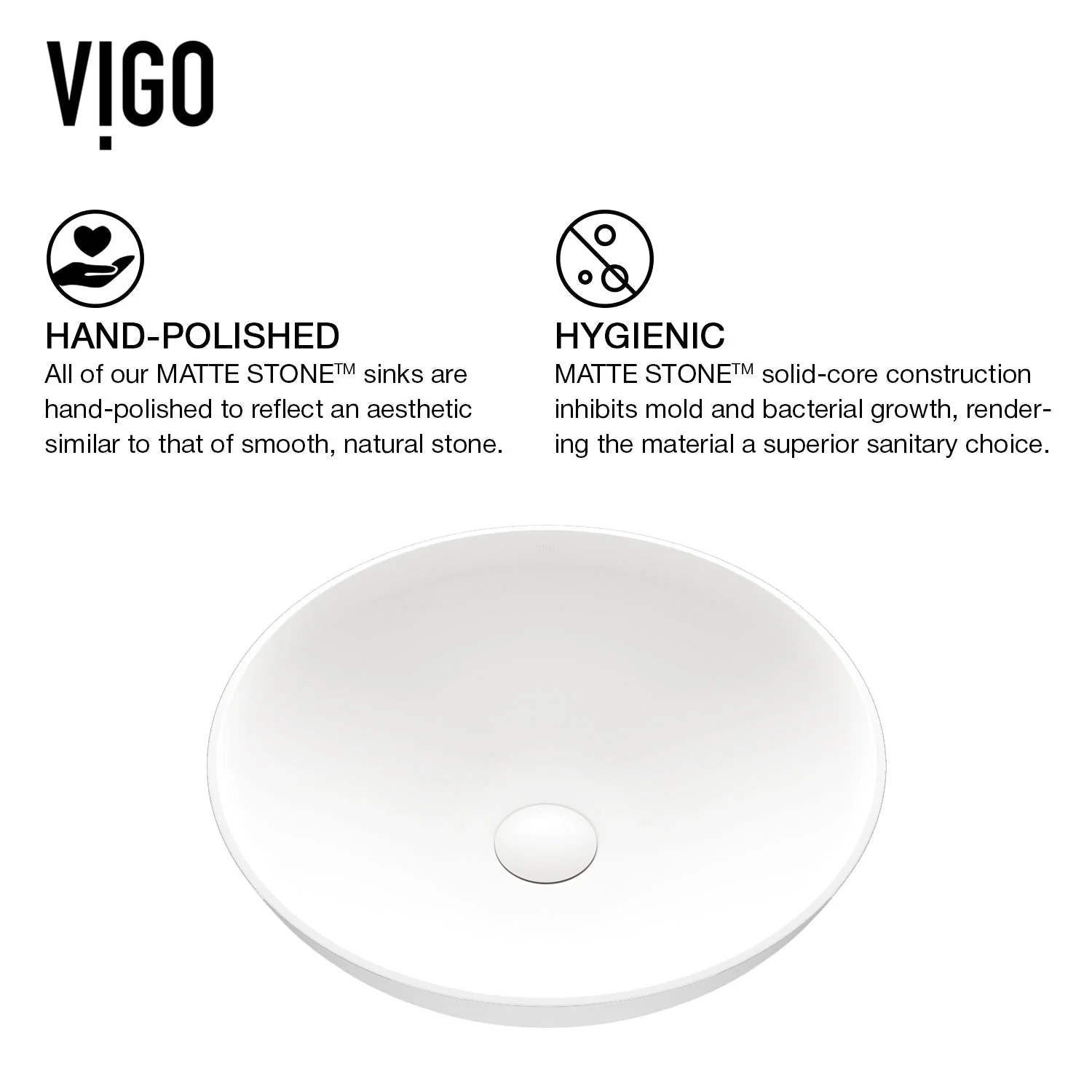 Giovanni Lotus Matte Stone™ Vessel Bathroom Sink - Image 9