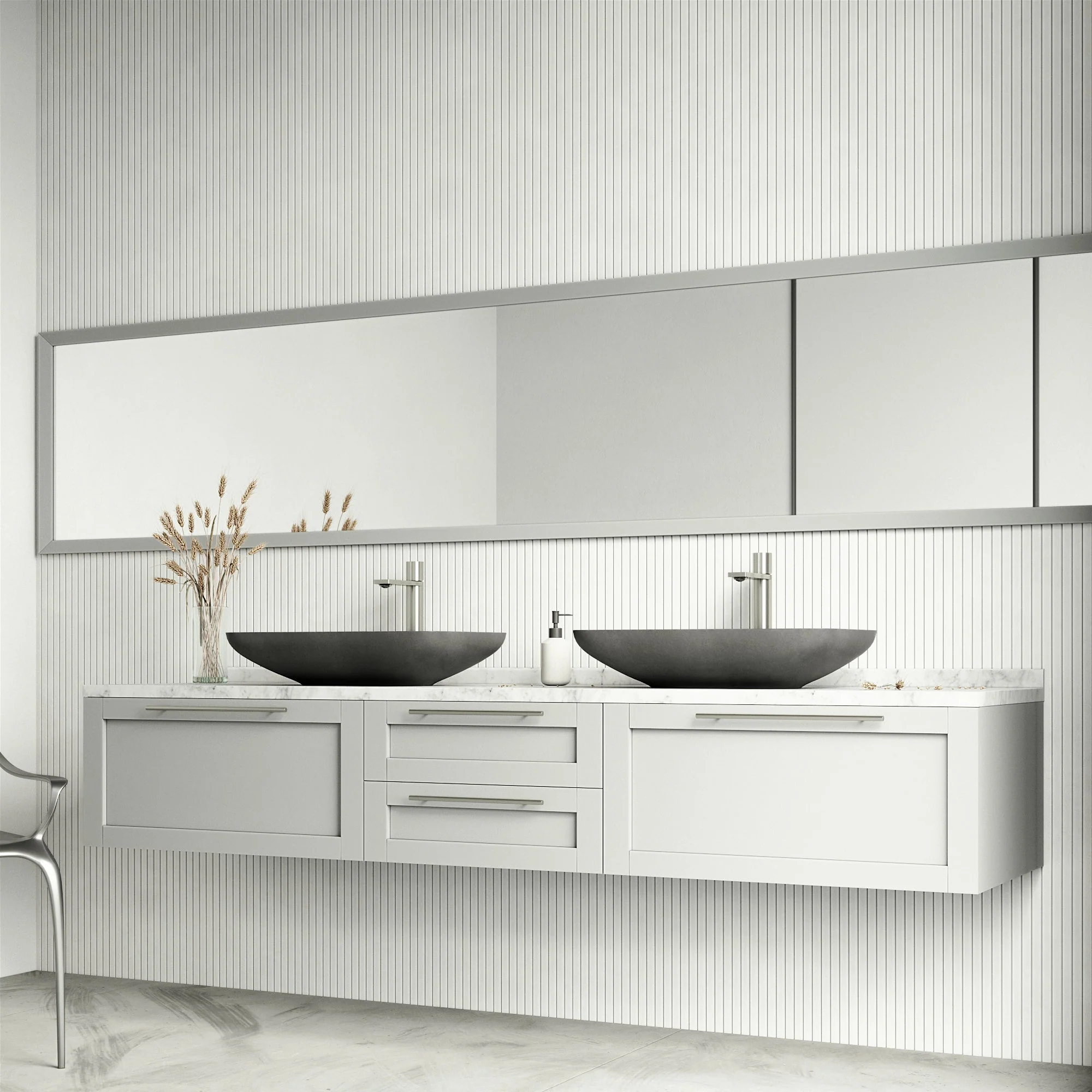 Donatella Rectangular Concreto Stone™ Vessel Sink - Image 4