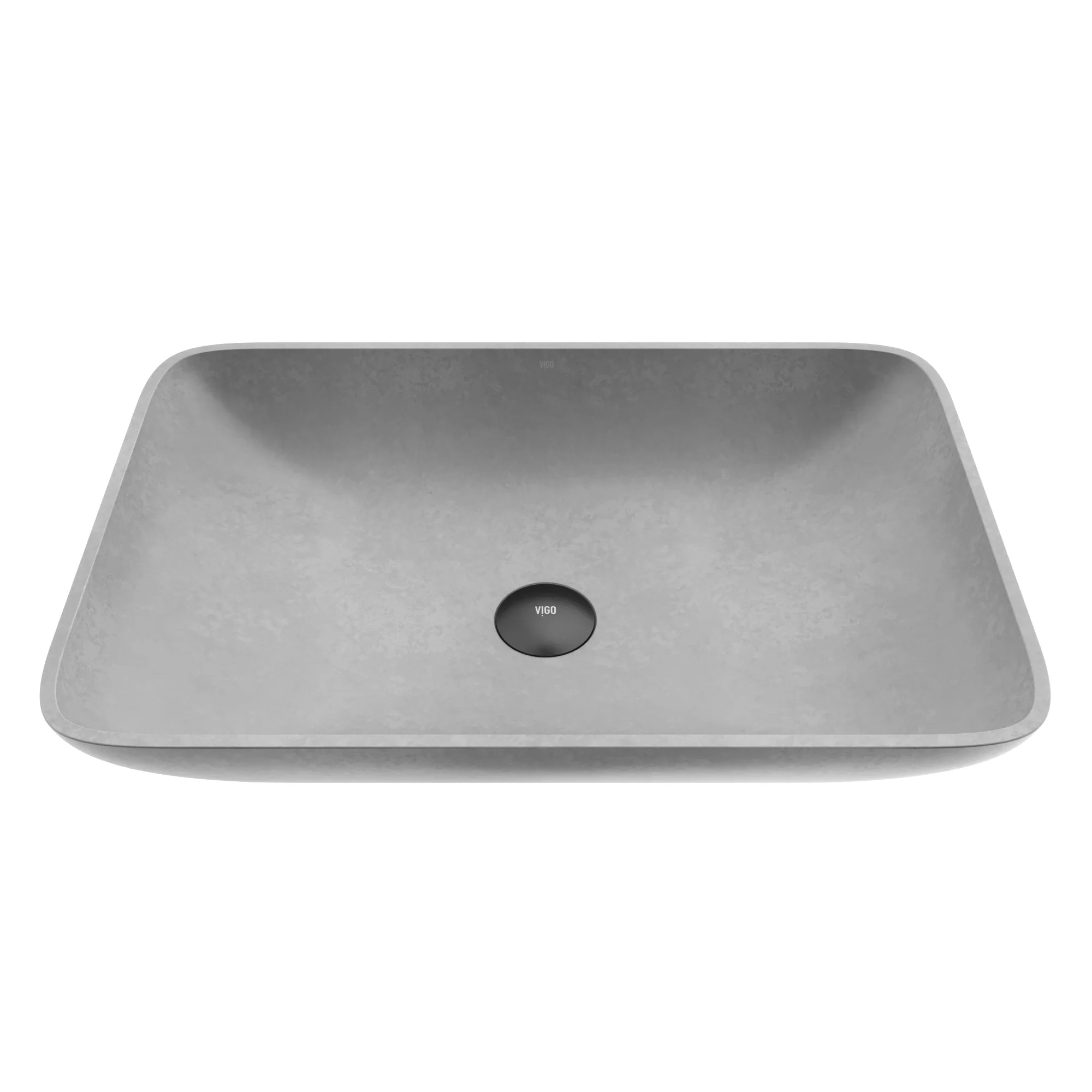 Donatella Rectangular Concreto Stone™ Vessel Sink - Image 8