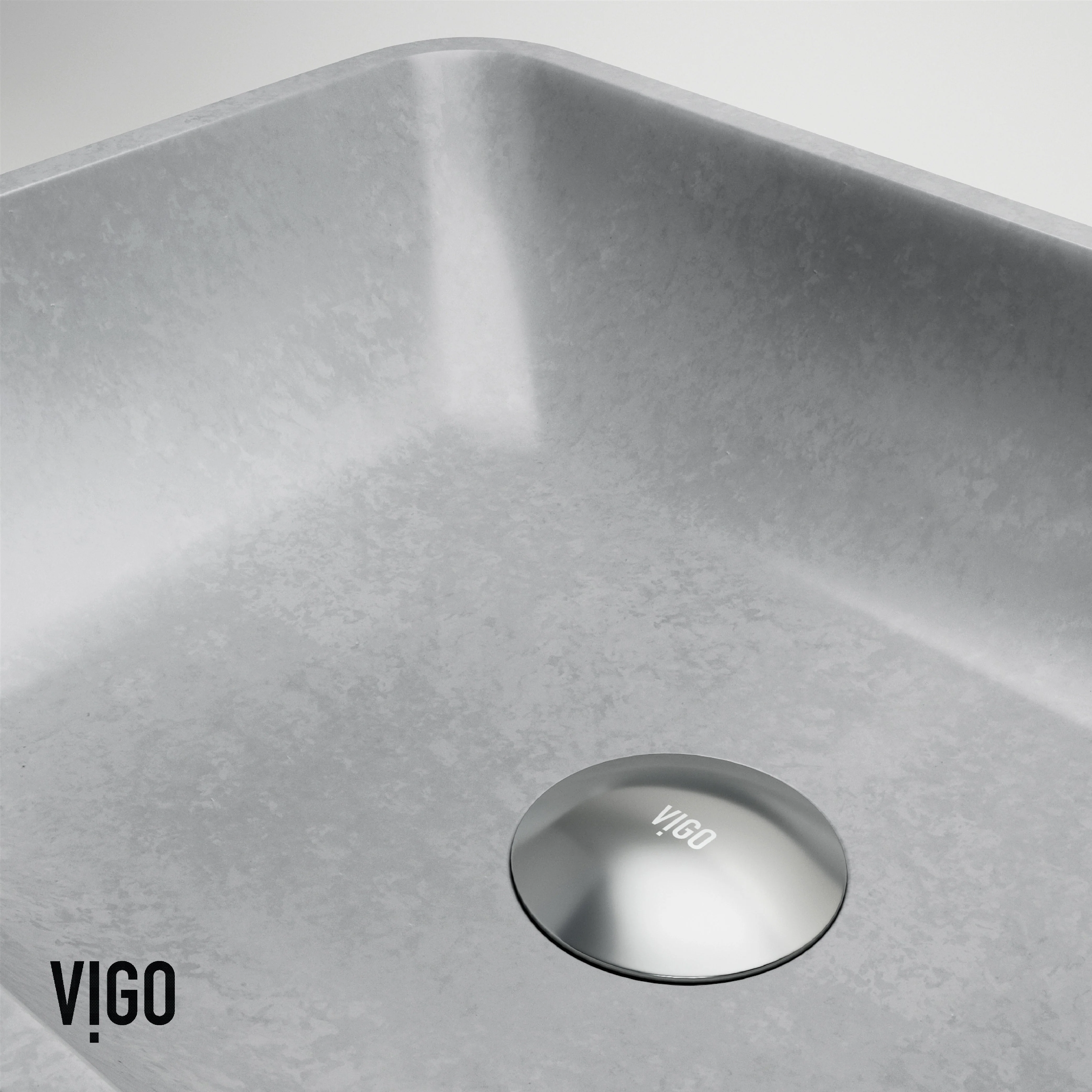 Sottile Rectangular Concreto Stone™ Vessel Sink - Image 3