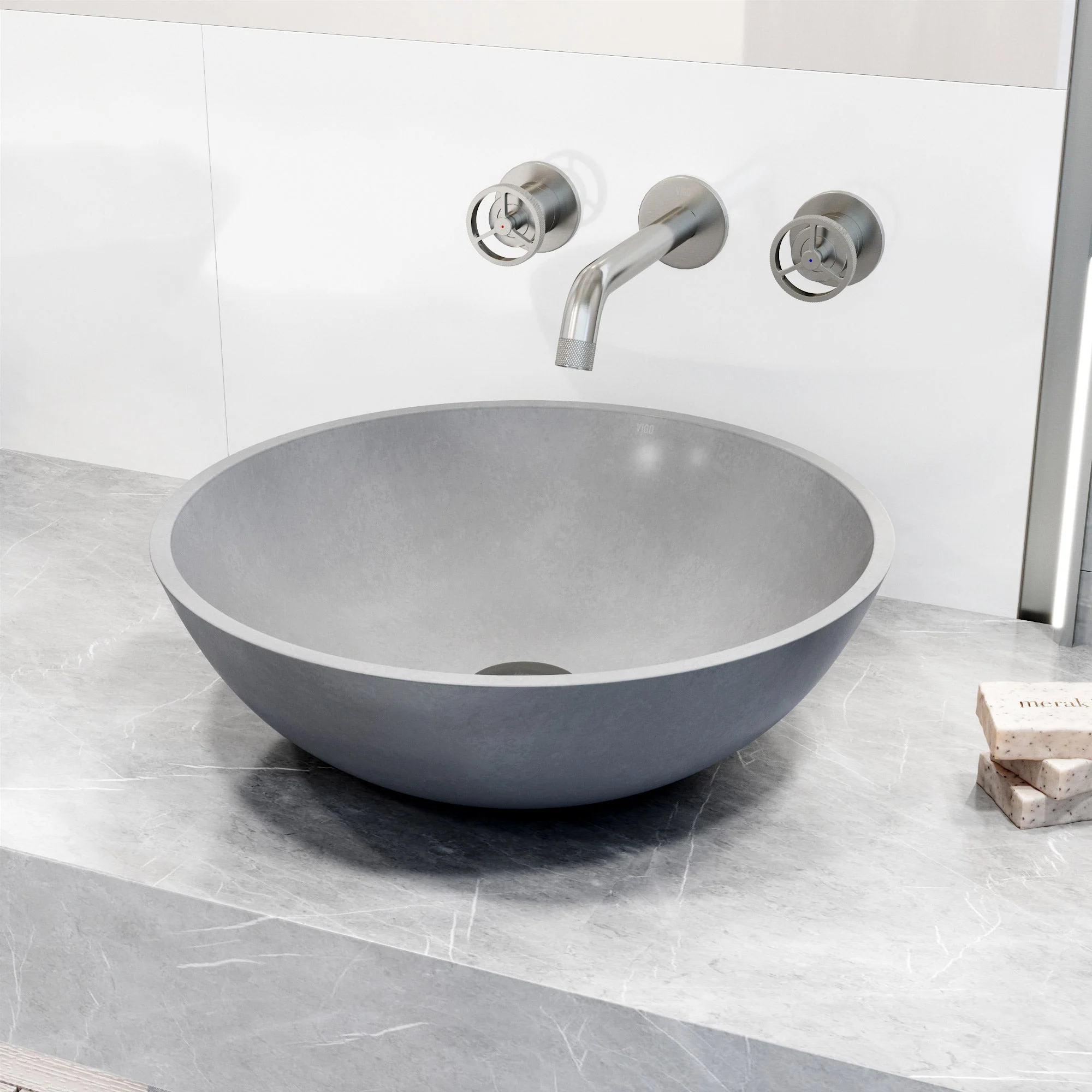 Giovanni Round Concreto Stone™ Vessel Sink - Image 6