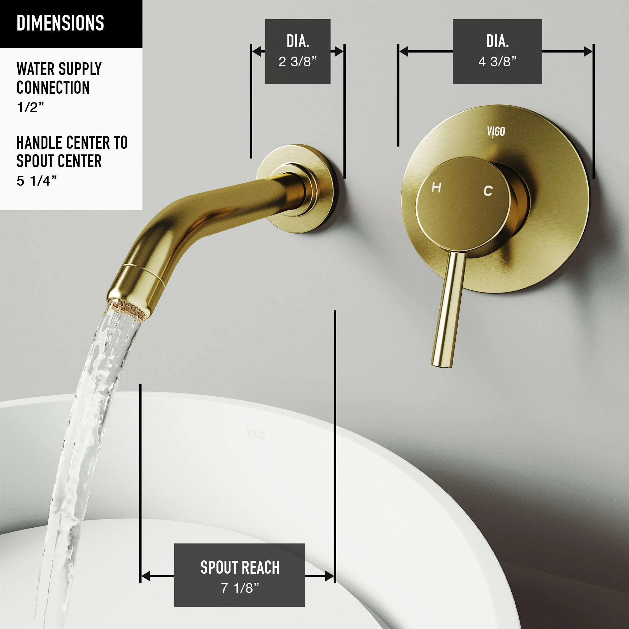 Noma Olus Wall Mount Bathroom Faucet - Image 31
