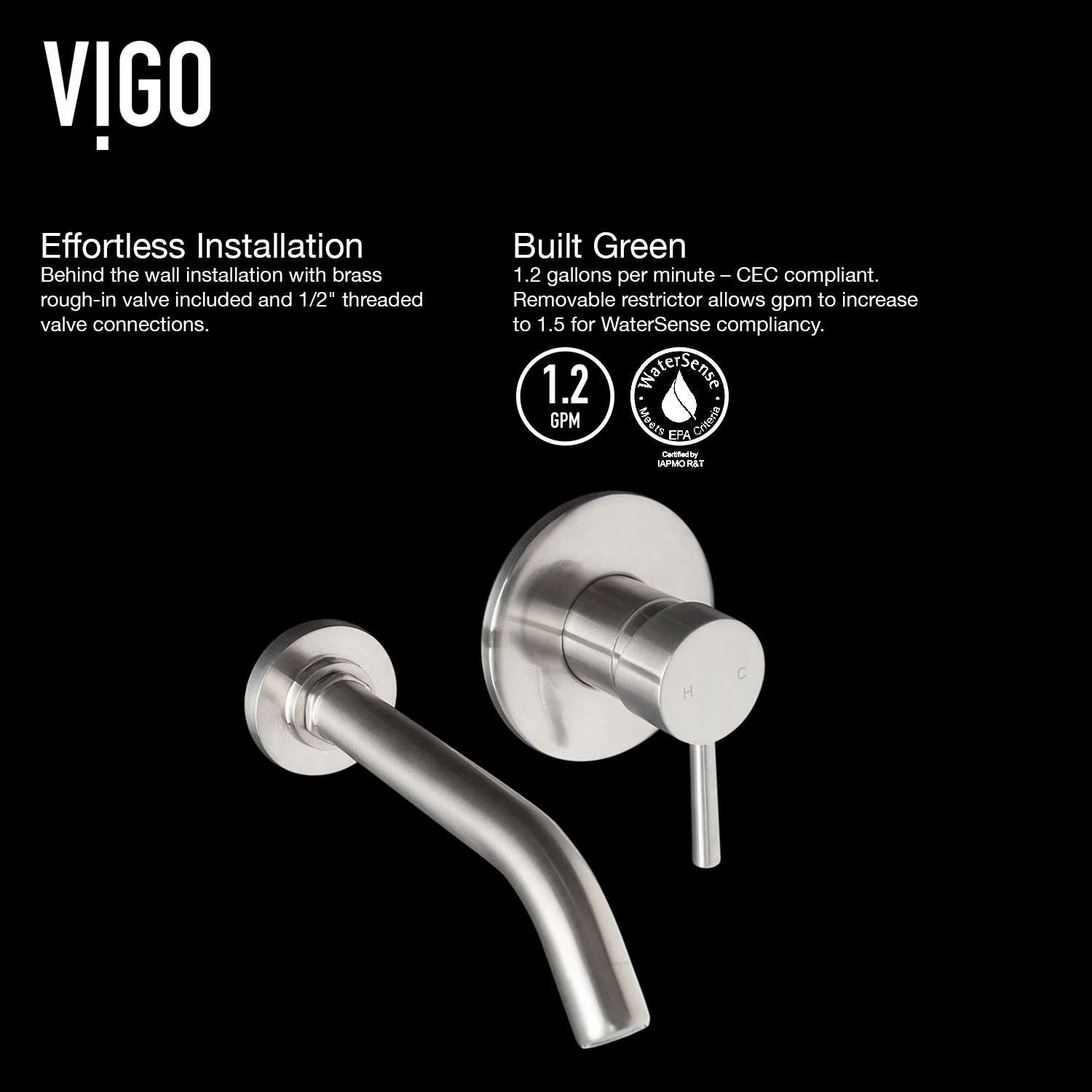 Noma Olus Wall Mount Bathroom Faucet - Image 7