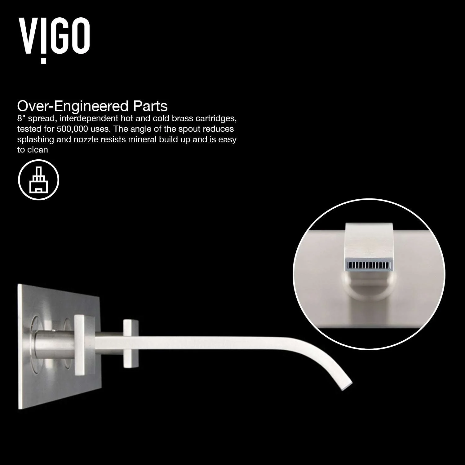 Satro Wall Mount Bathroom Faucet - Image 10