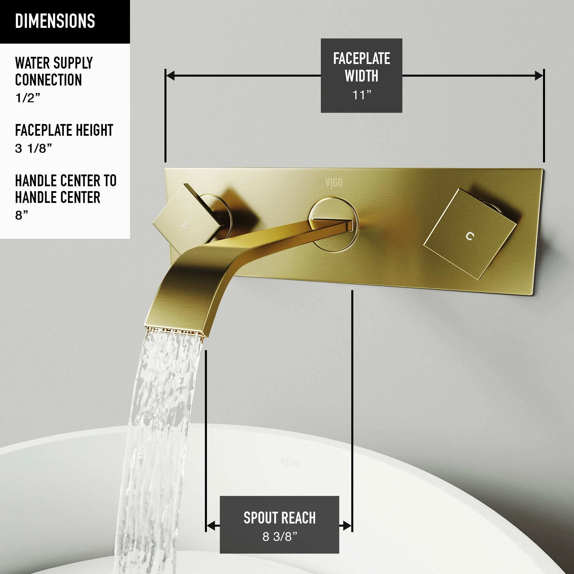 Satro Wall Mount Bathroom Faucet - Image 30