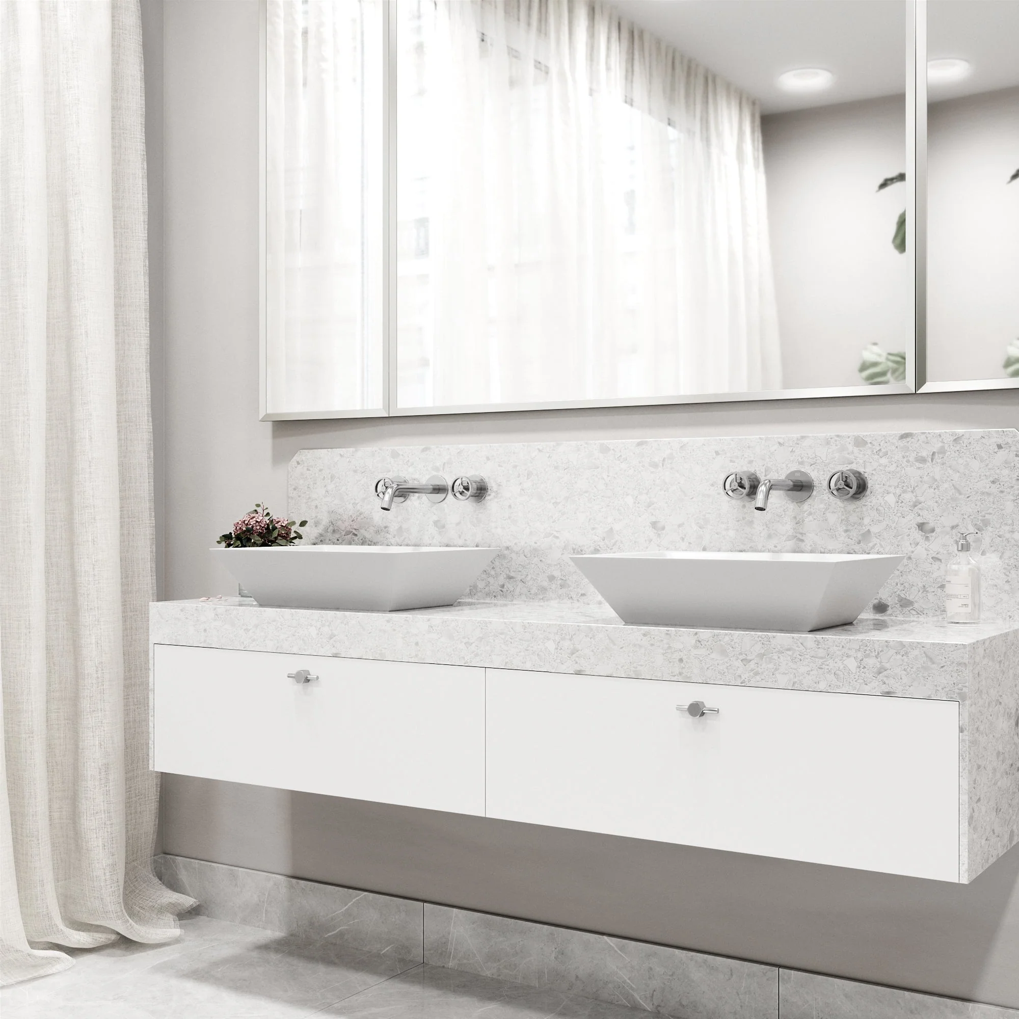 Cass Wall Mount Bathroom Faucet - Image 14