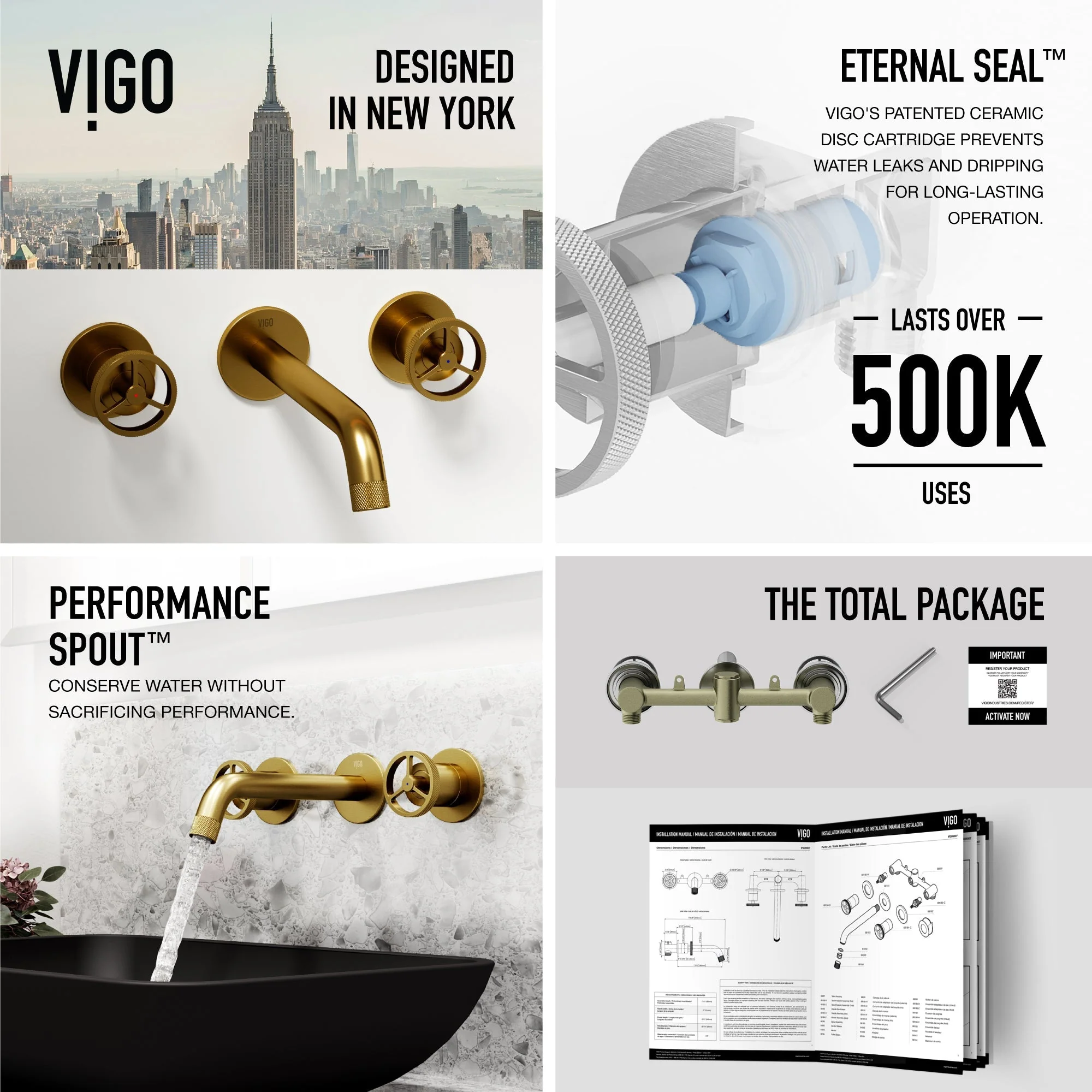 Cass Wall Mount Bathroom Faucet - Image 40