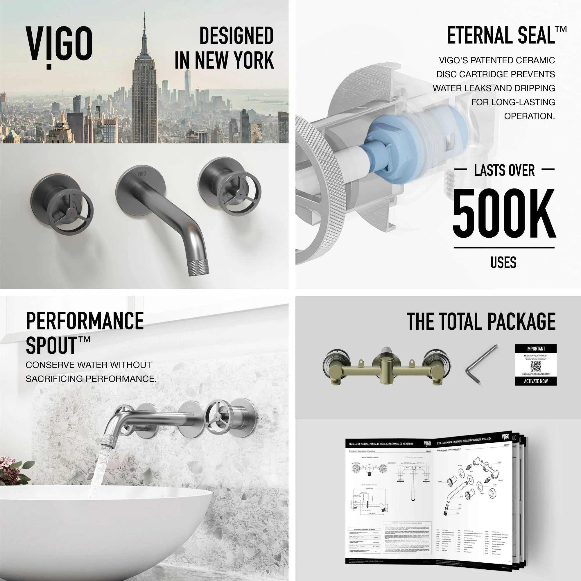 Cass Wall Mount Bathroom Faucet - Image 8