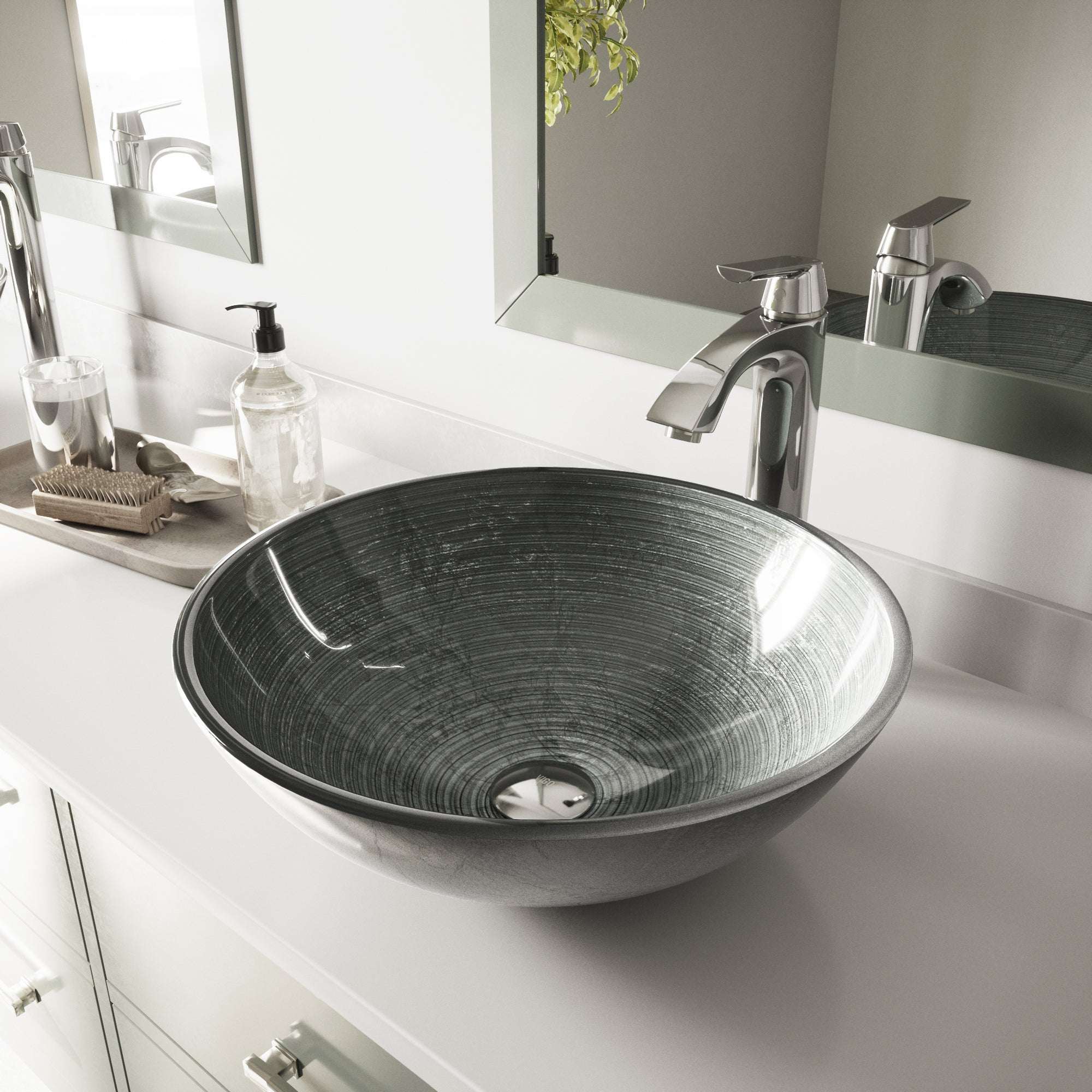 Giovanni Round Glass Vessel Sink - Image 13