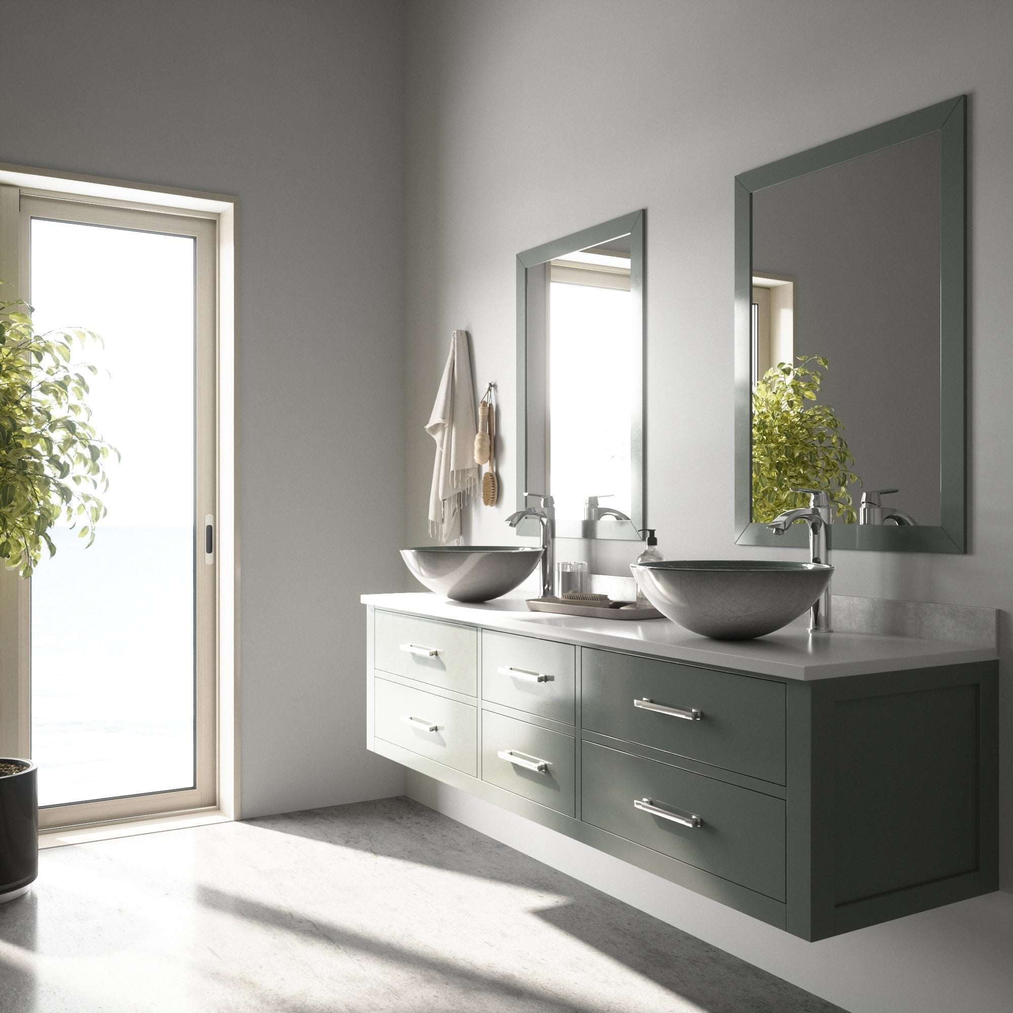 Giovanni Round Glass Vessel Sink - Image 14