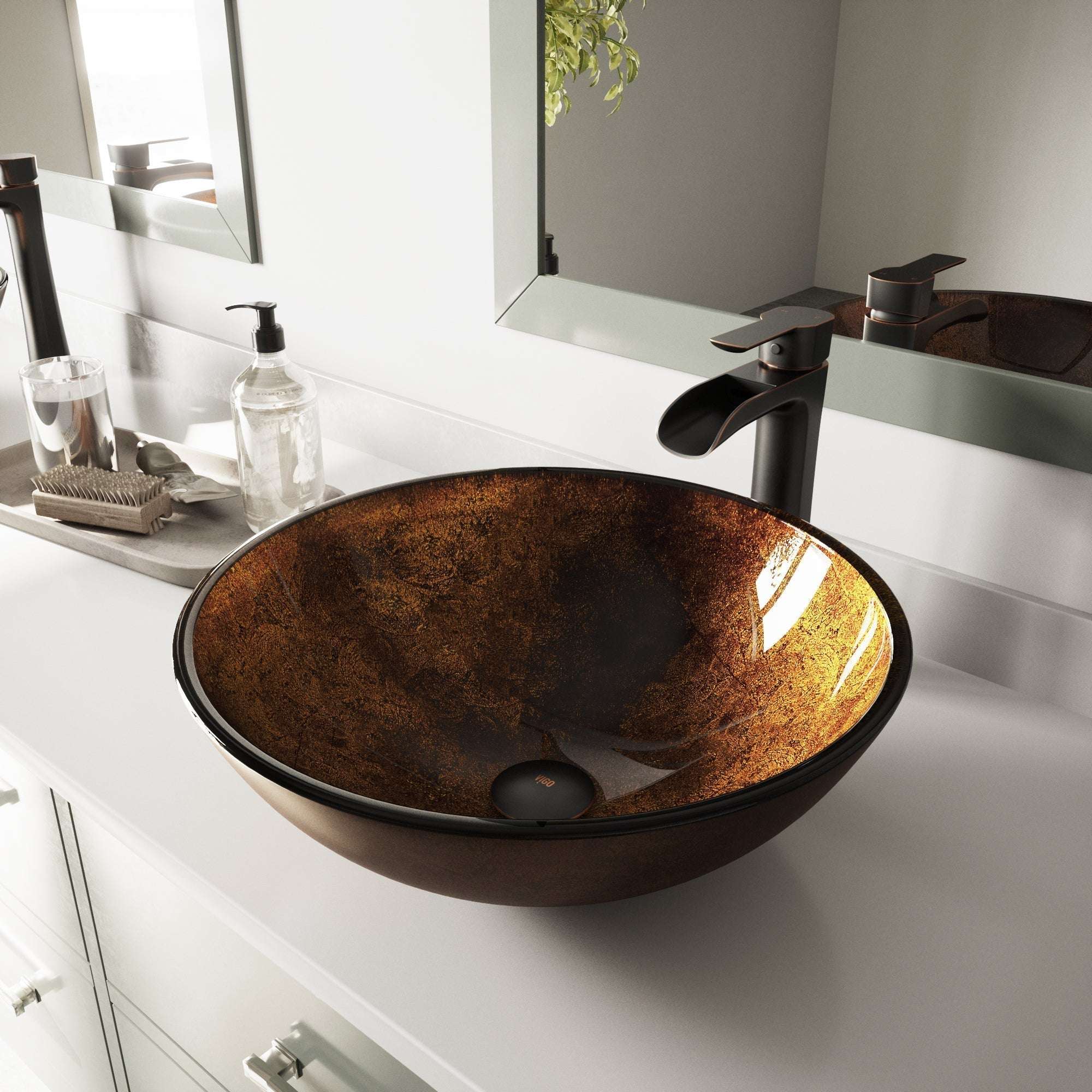 Giovanni Round Glass Vessel Sink - Image 21
