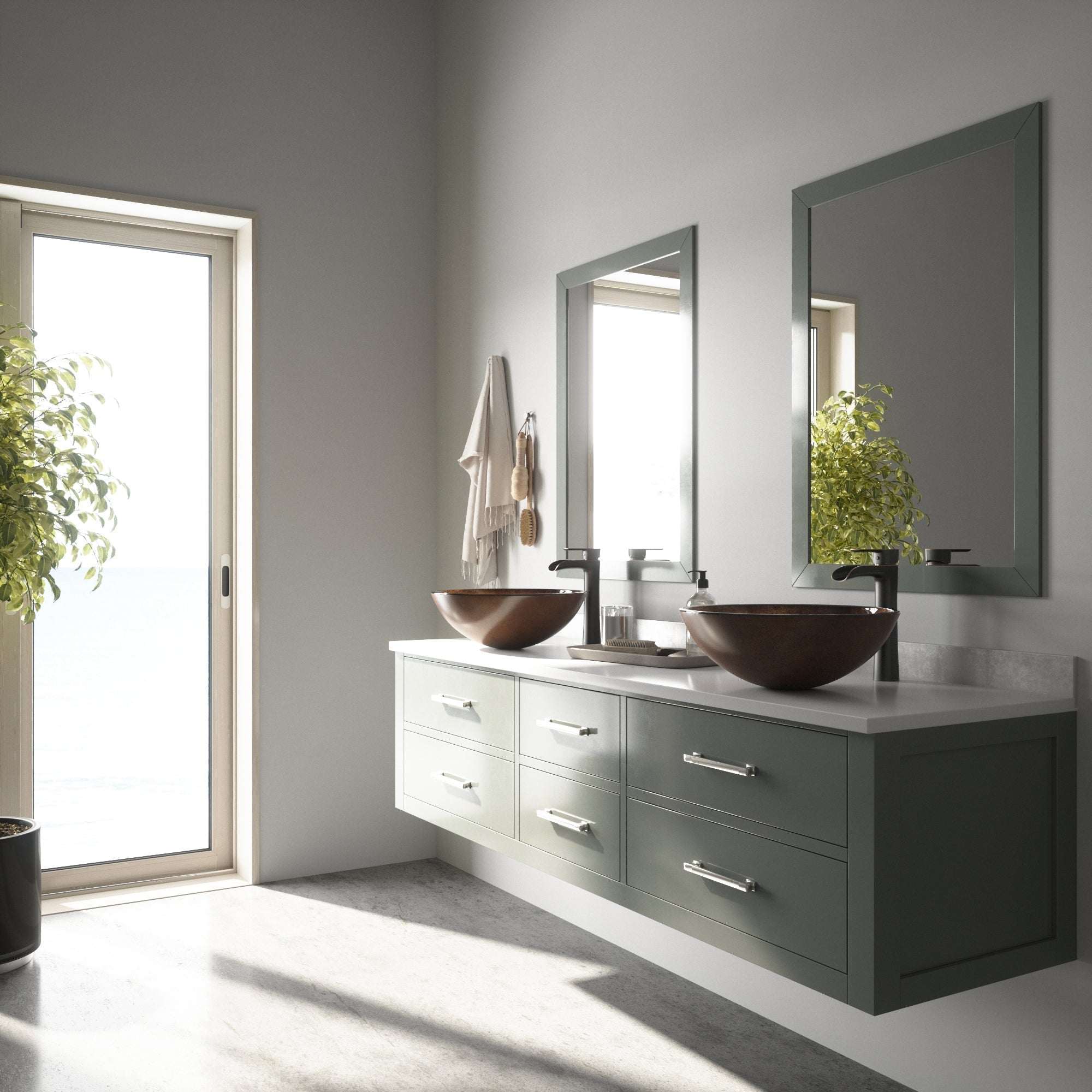 Giovanni Round Glass Vessel Sink - Image 22