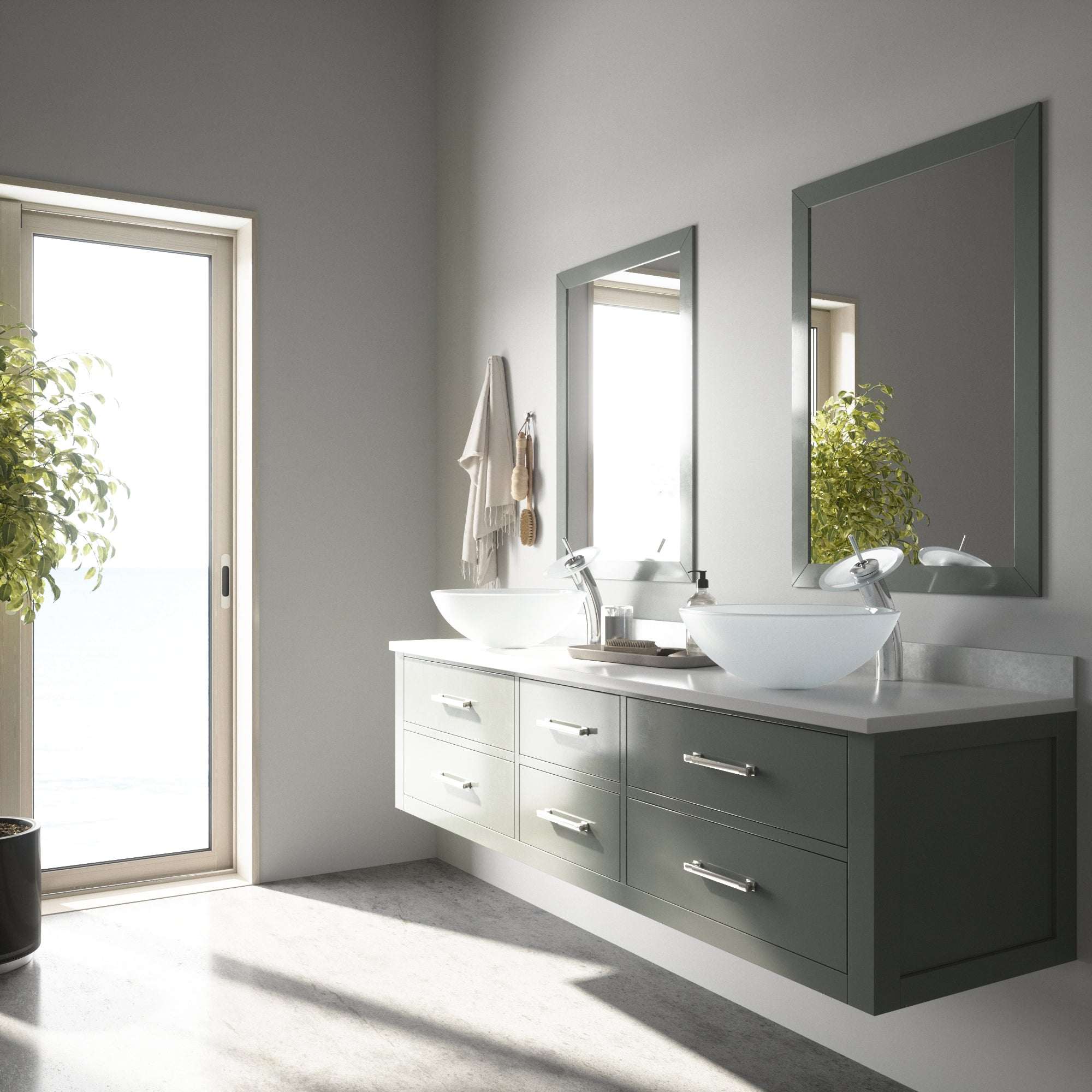 Giovanni Round Glass Vessel Sink - Image 30
