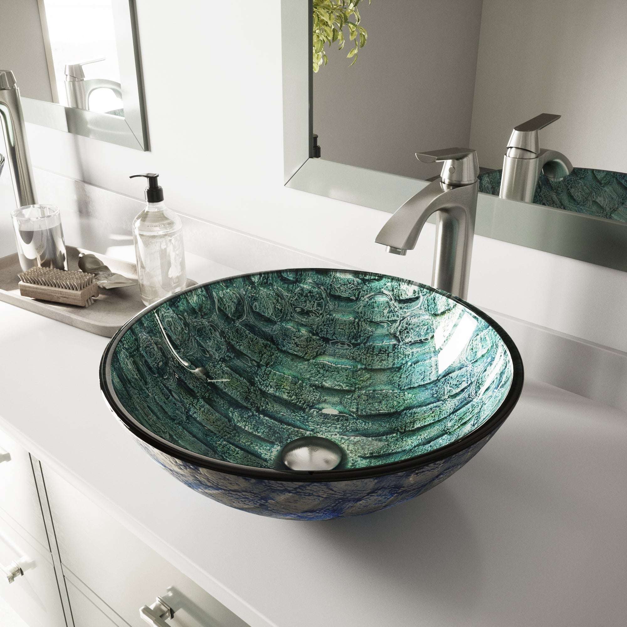 Giovanni Round Glass Vessel Sink - Image 37