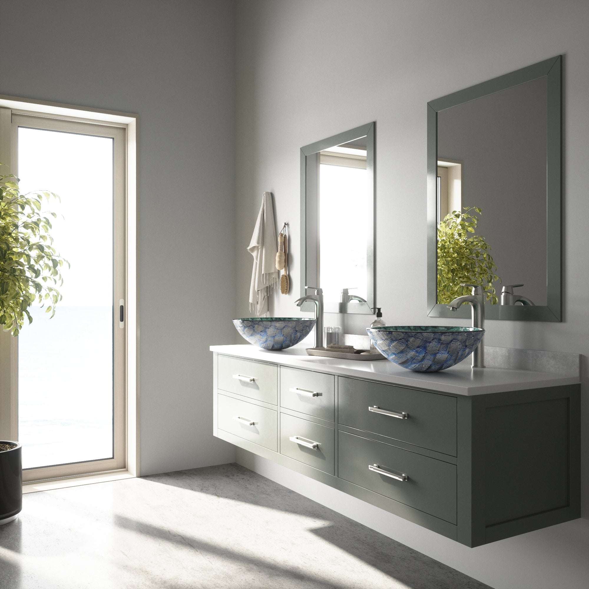 Giovanni Round Glass Vessel Sink - Image 38